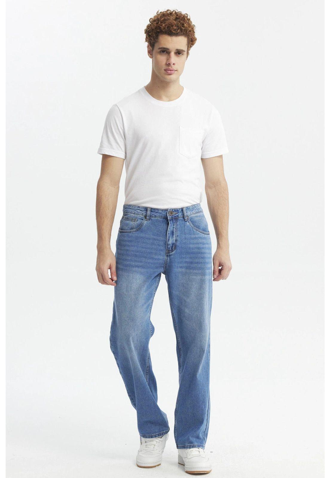 Jeans Hombre 643 Calce Recto Azul-3