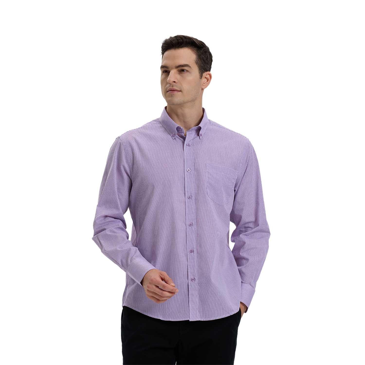 Camisa Hombre Fantasía Lila-0