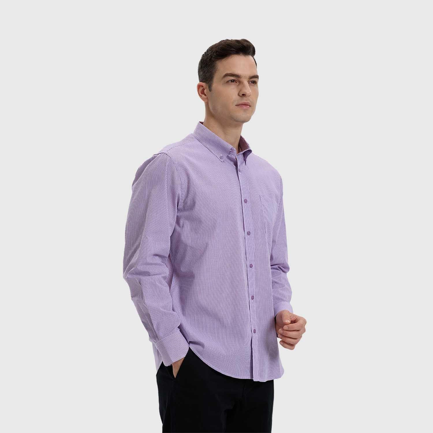 Camisa Hombre Fantasía Lila-1
