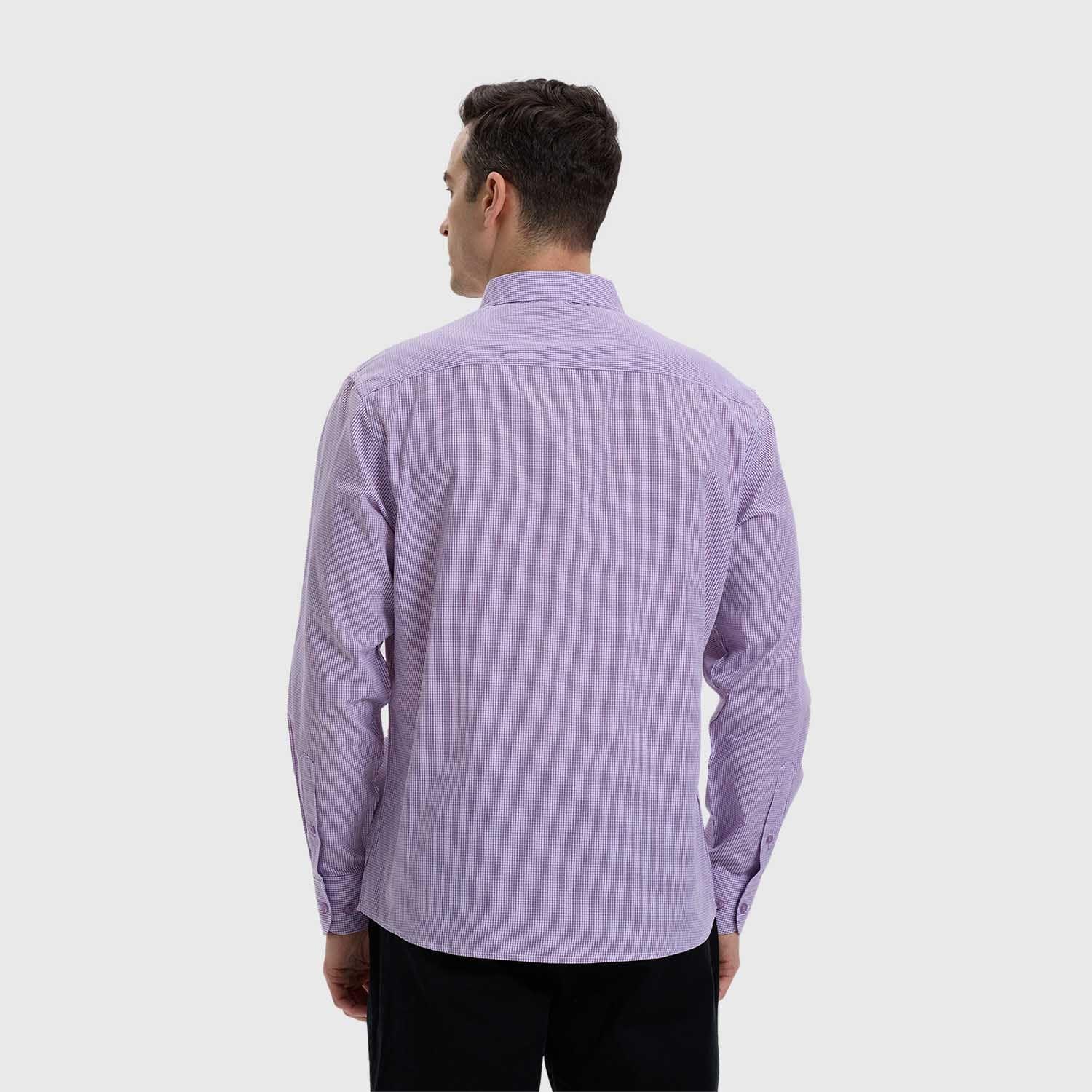 Camisa Hombre Fantasía Lila-2