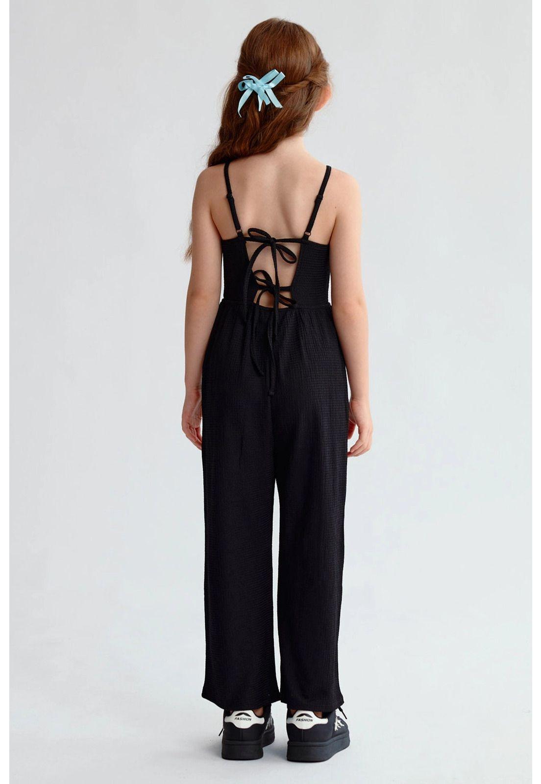 Enteritos Niña Largo Fiesta Negro-2