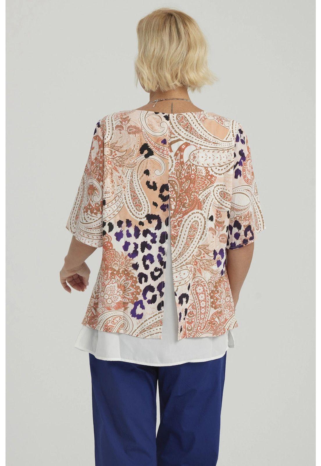 Blusa Mujer Crep Abertura Crudo-2