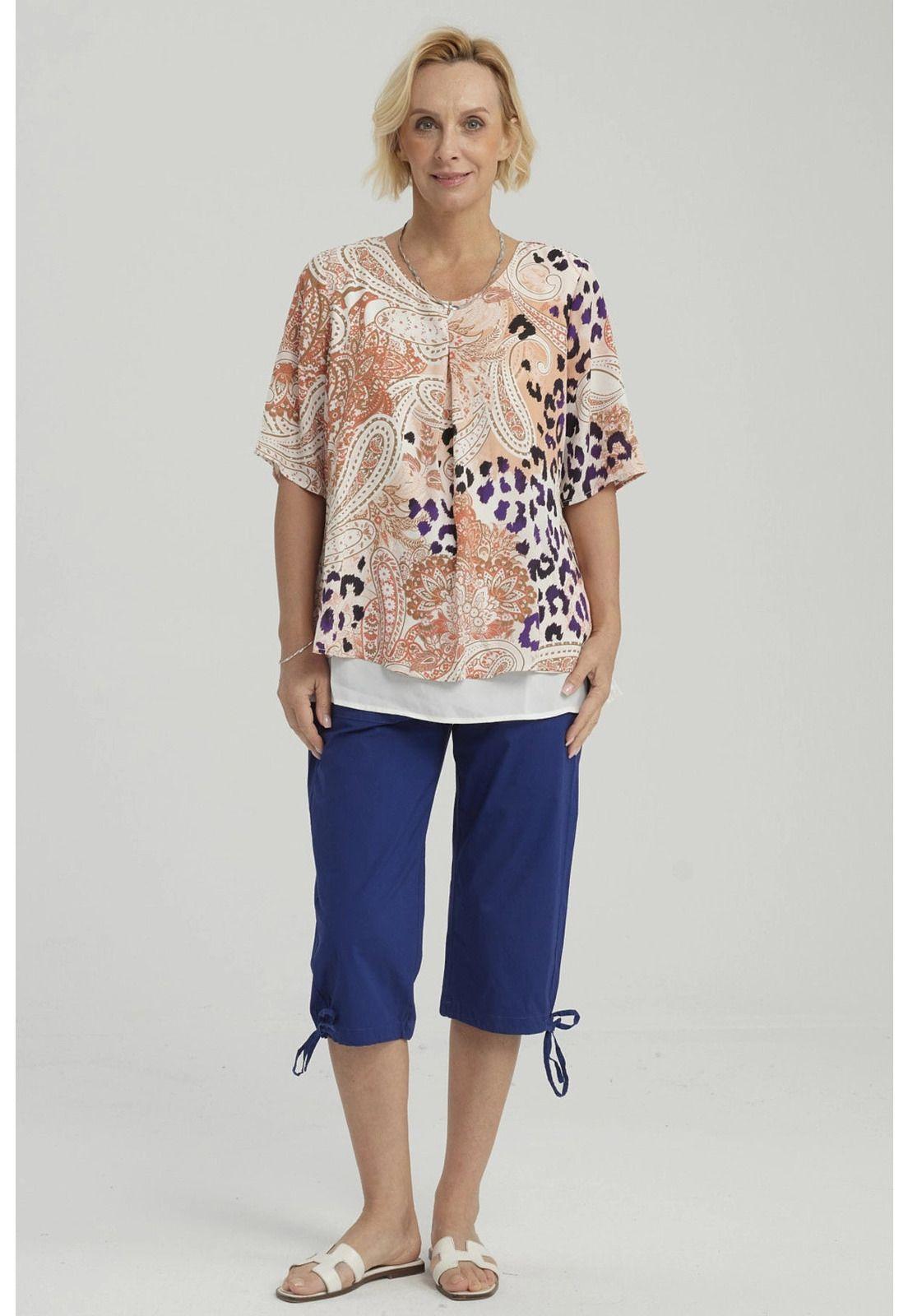 Blusa Mujer Crep Abertura Crudo-3