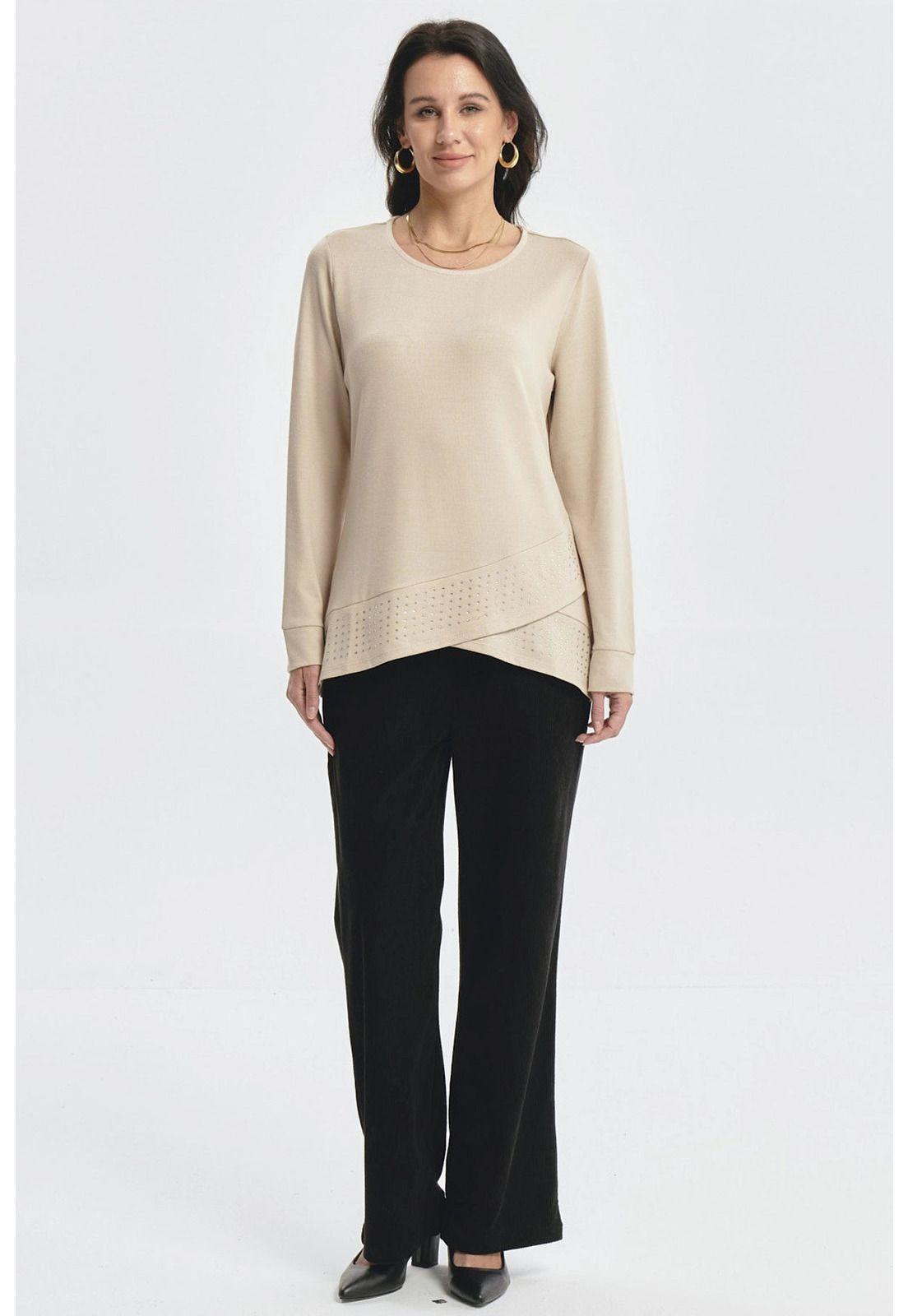 Polera Mujer Camman Detalle Beige-3