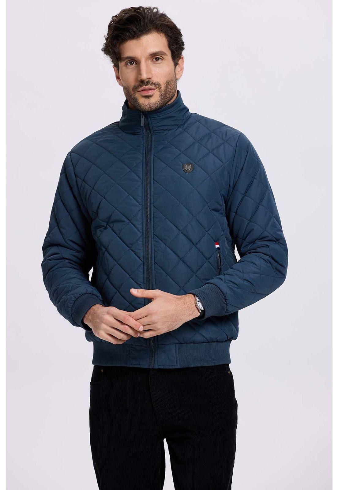 Chaqueta Hombre Acolchada Azul-1