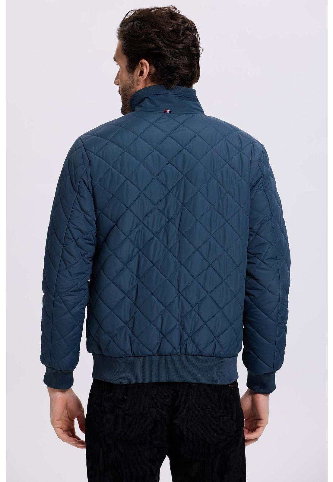 Chaqueta Hombre Acolchada Azul-2