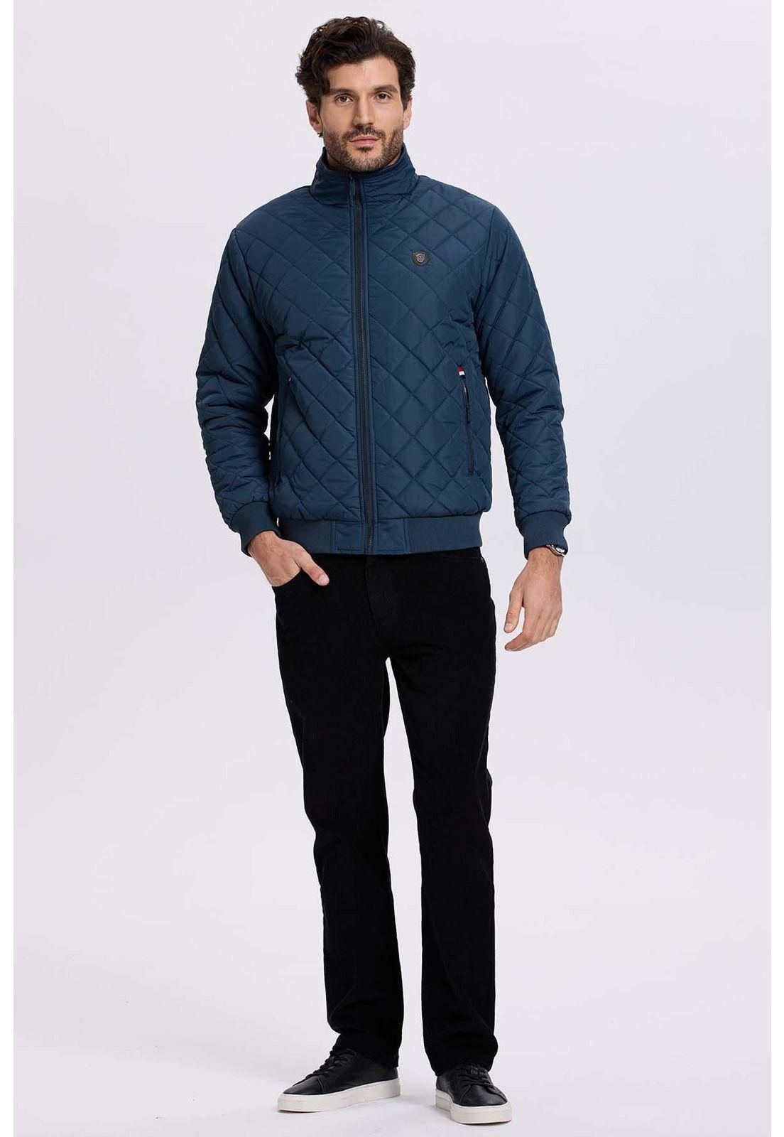 Chaqueta Hombre Acolchada Azul-3