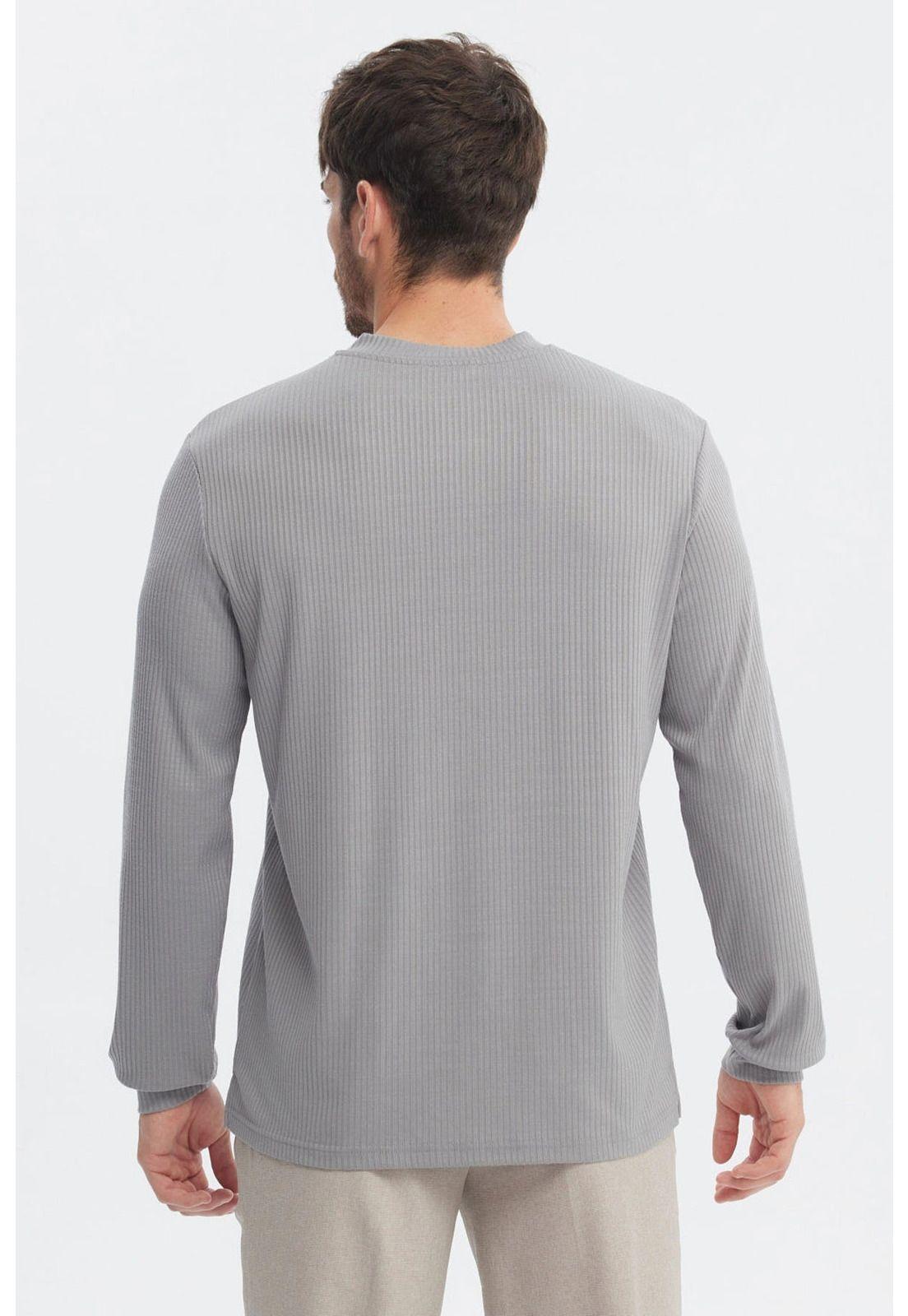 Polera Hombre Slim Gris - ll-2