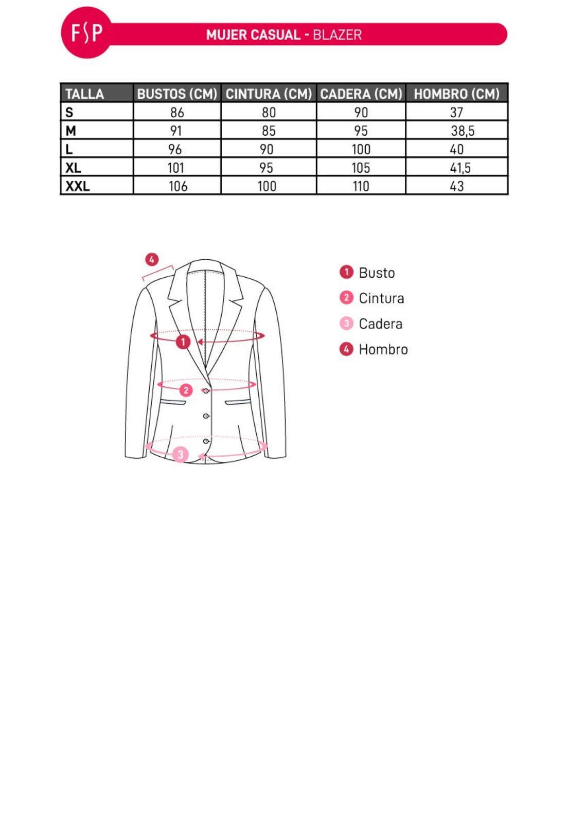 Blazer Mujer Hebillas Crop Negro-4