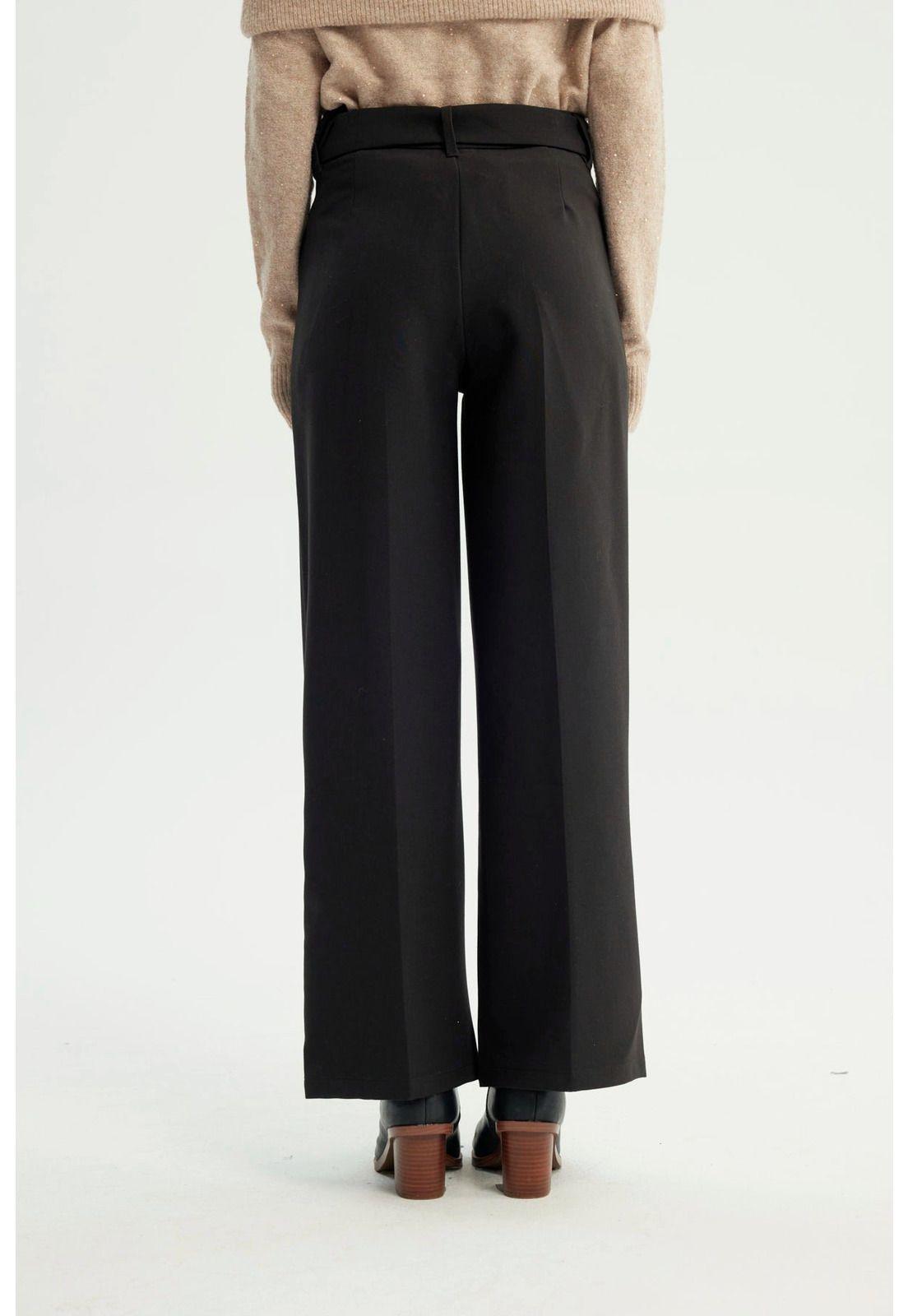 Pantalón Mujer Wide Leg Negro - Xll-2