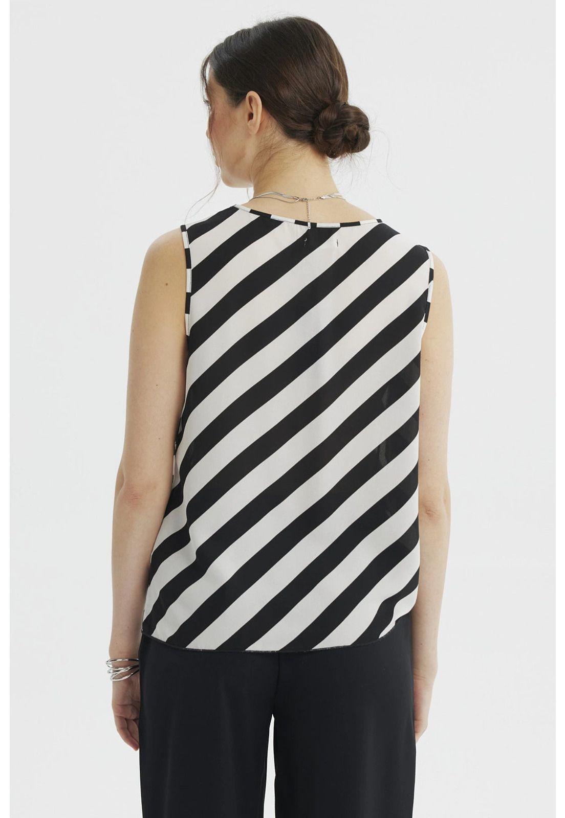 Blusa Mujer Nudo Lateral Crudo-2