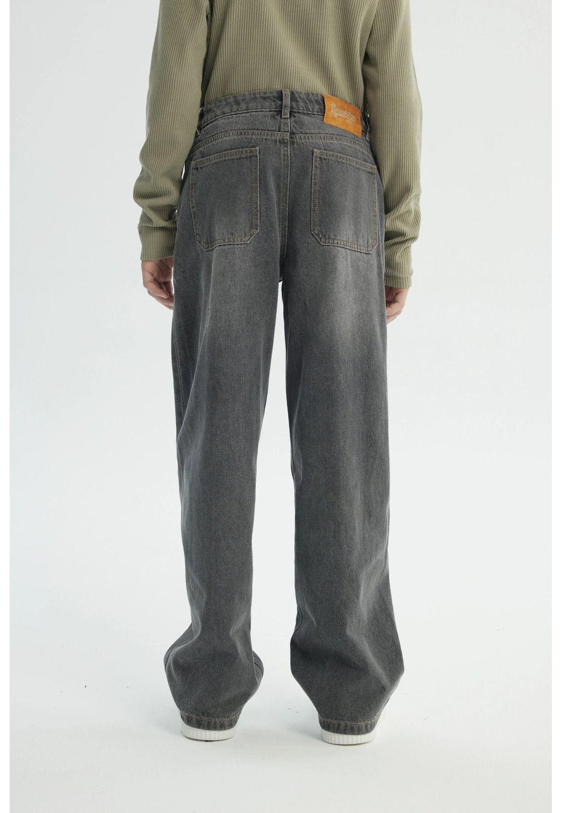 Jeans Niño Calce Recto Gris Oscuro-2