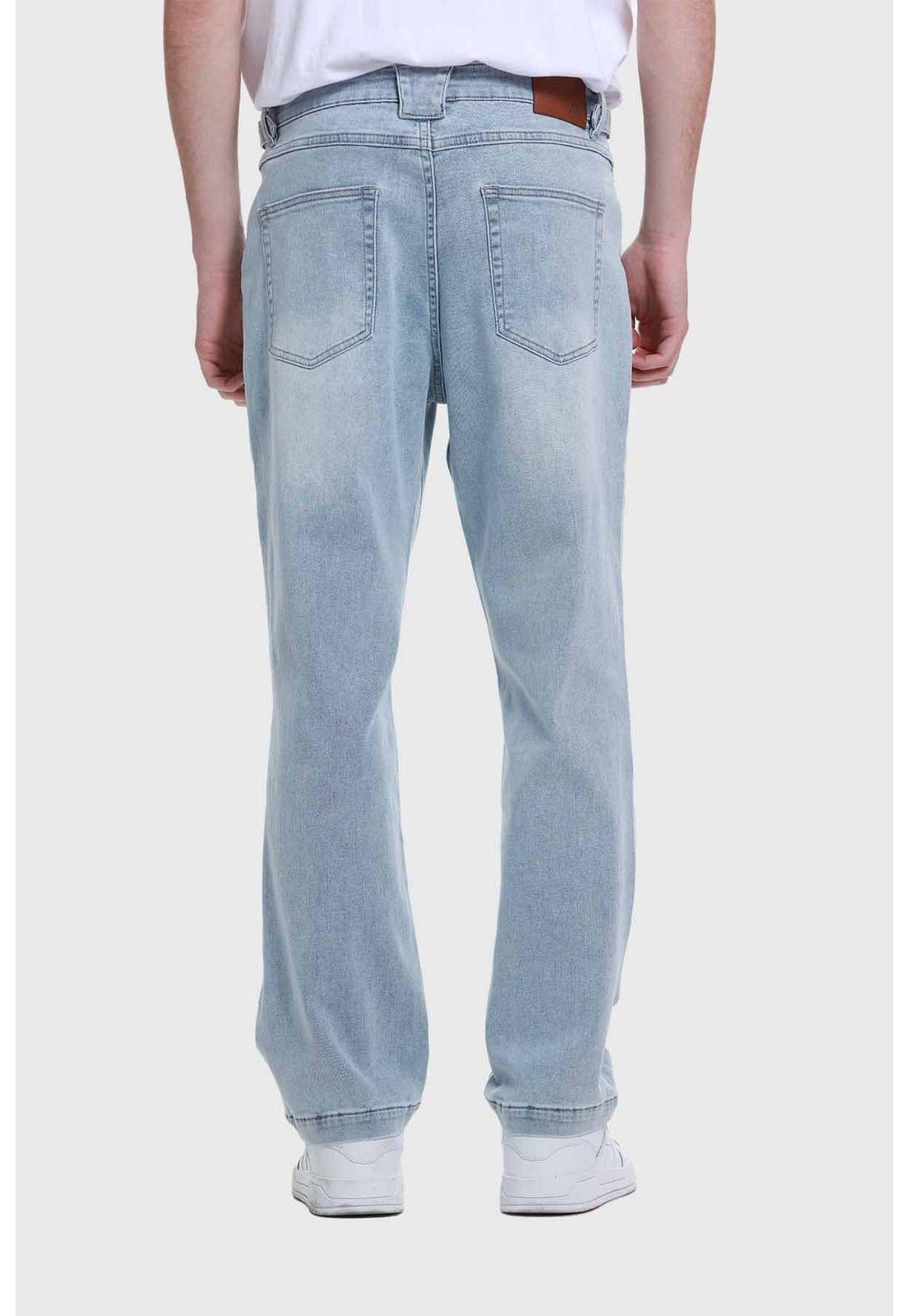 Jeans Hombre Straight Costura Azul-2