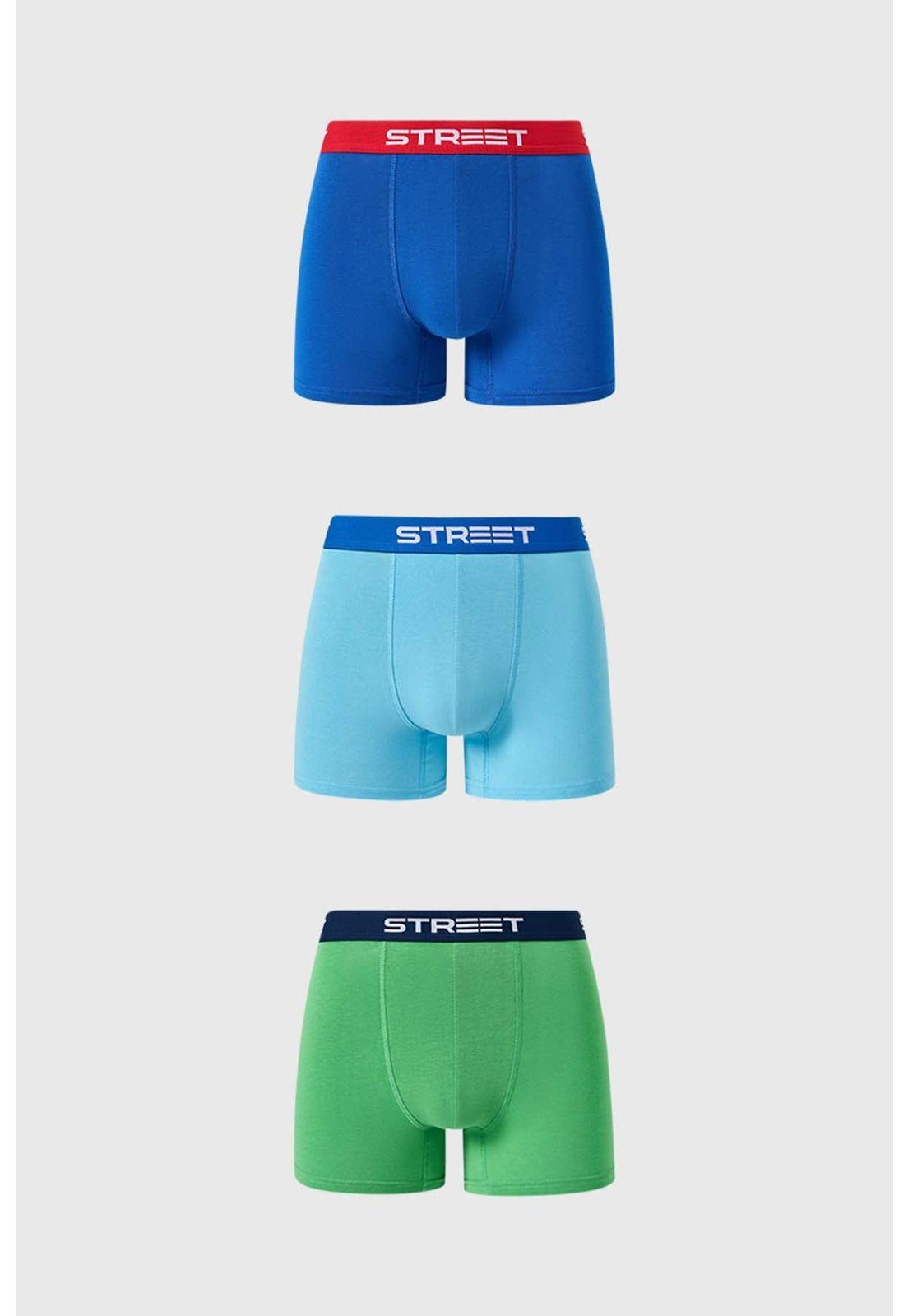 Bóxer Niño Tripack Colores Verde-0