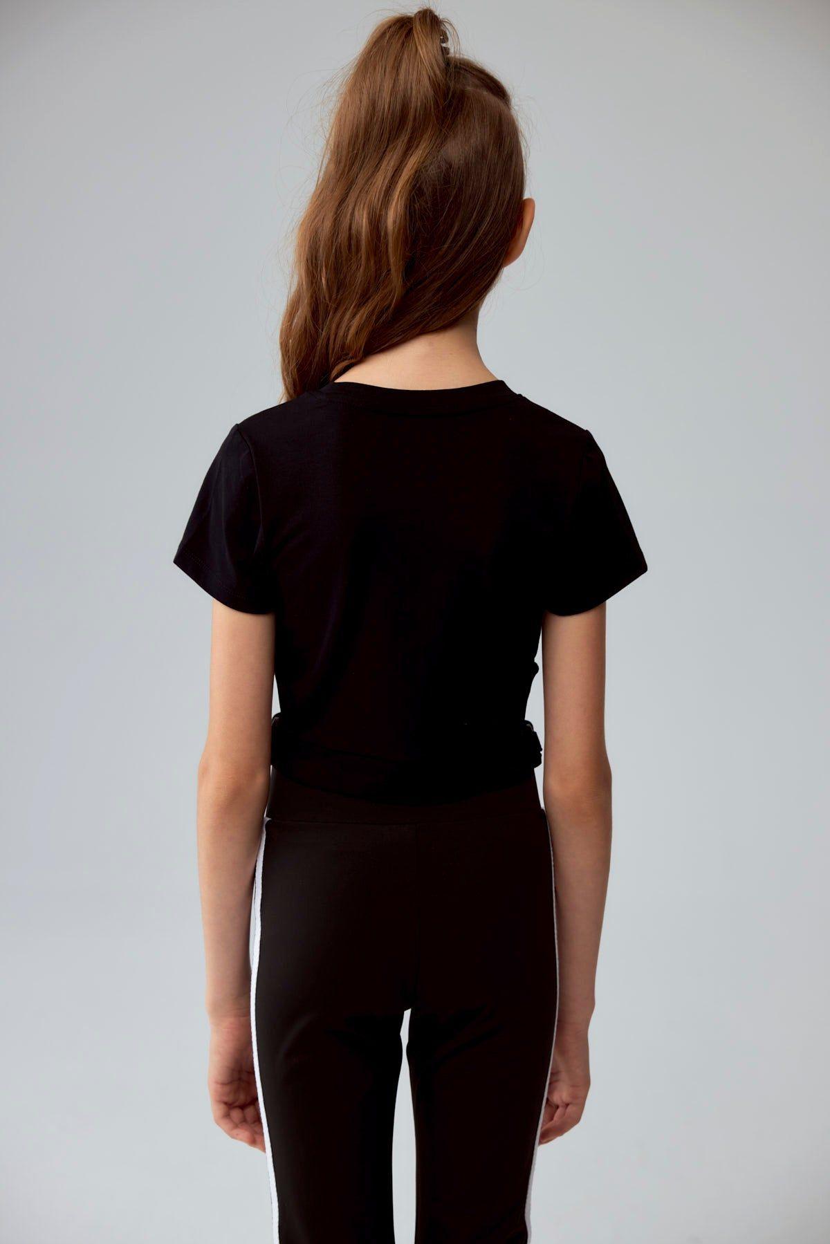 Polera Niña Argolla Costado Negro-2