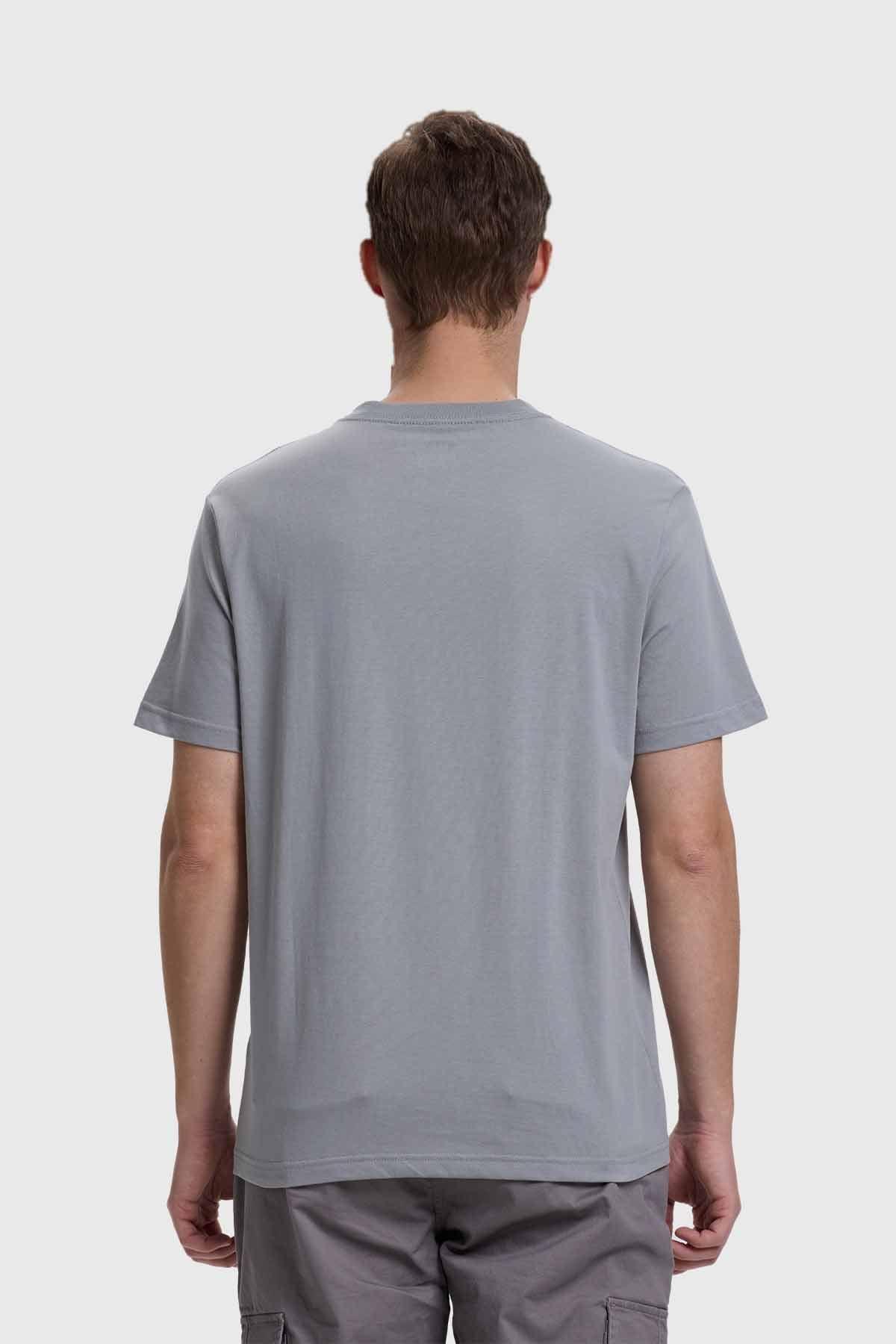 Polera Hombre Casual Básica Gris-2