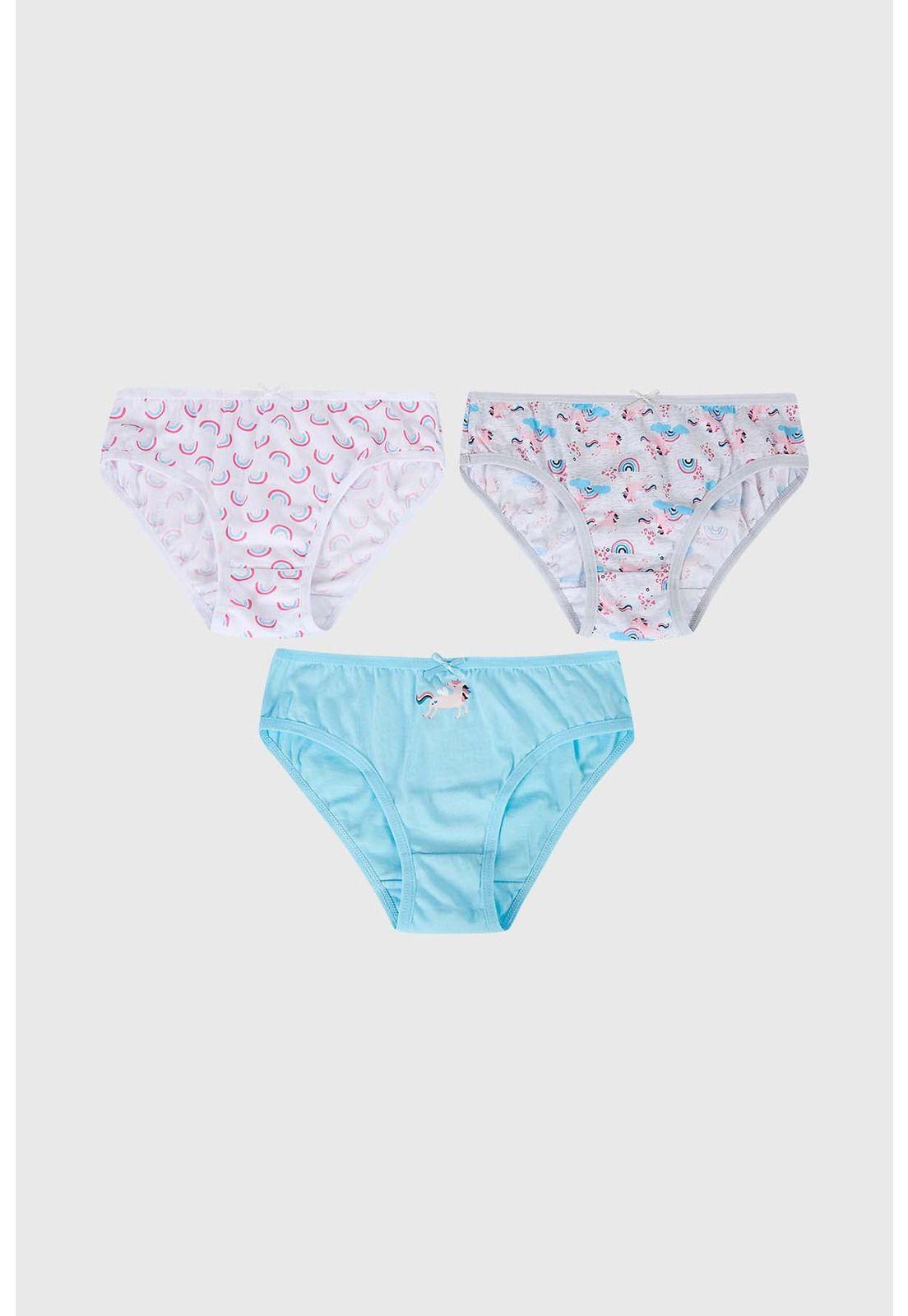 Calzón Niña Tripack Print Menta-0