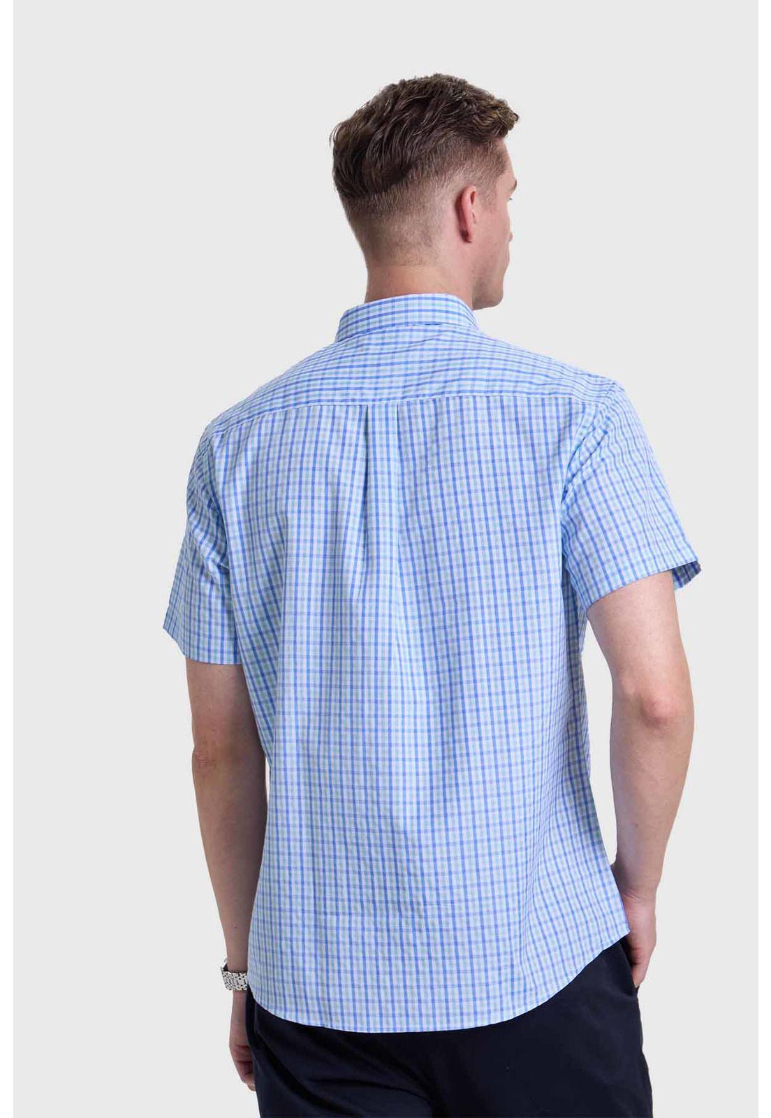 Camisa Hombre Casual Verde-2