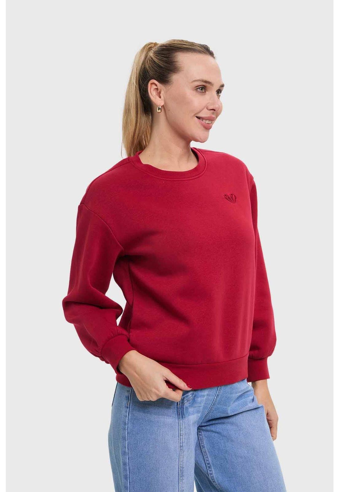 Polerón Mujer Rojo-1