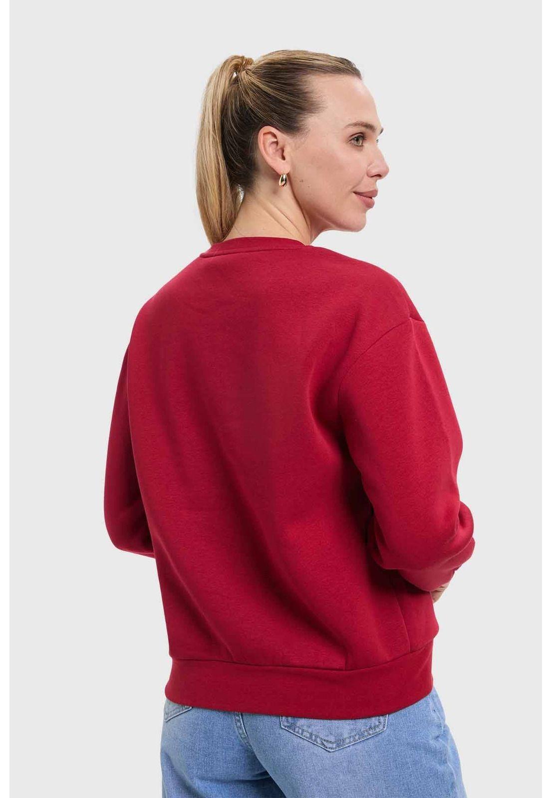 Polerón Mujer Rojo-2