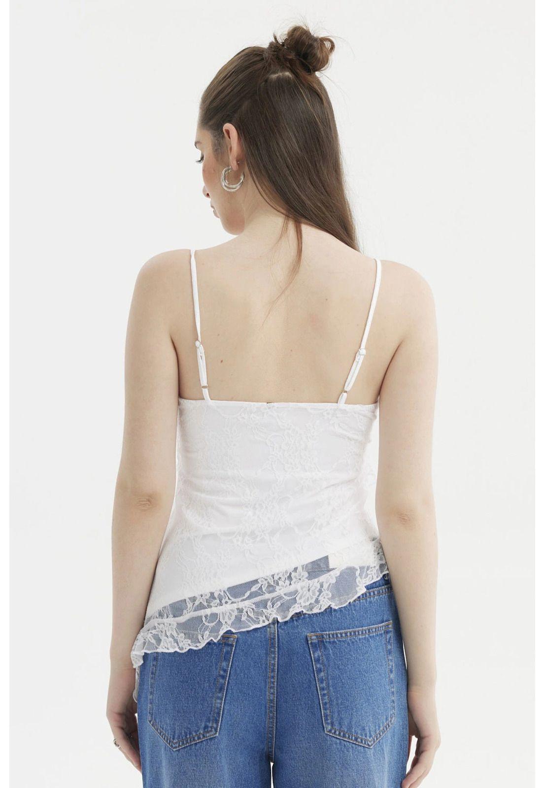 Peto Mujer Basta Asimétrica Blanco- ll-2