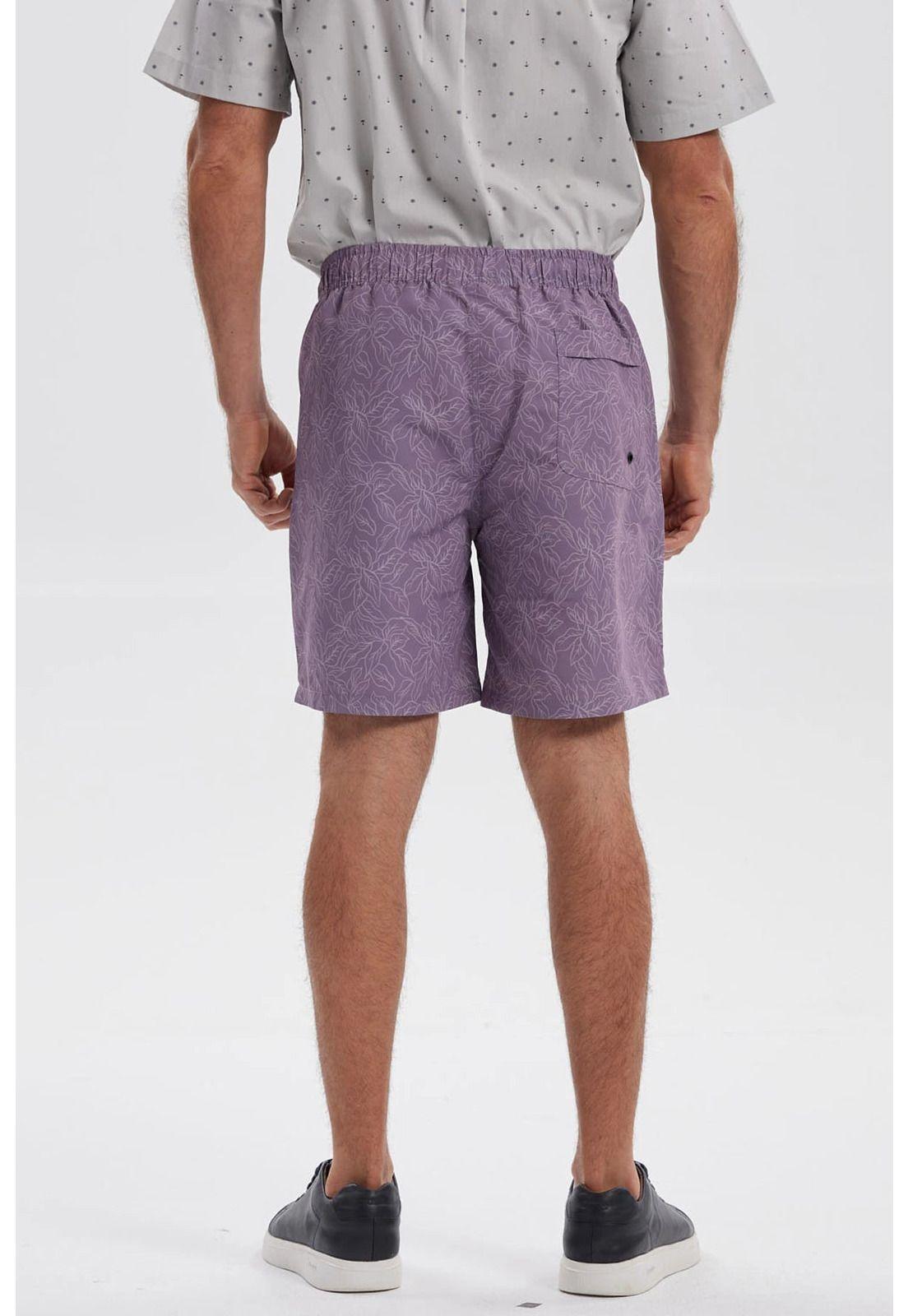 Short De Baño Hombre Print Lila-2