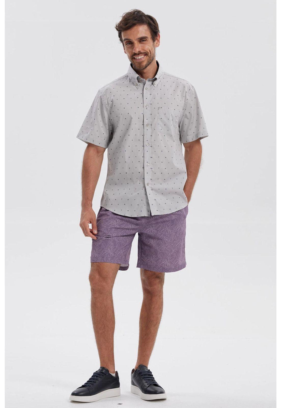 Short De Baño Hombre Print Lila-3