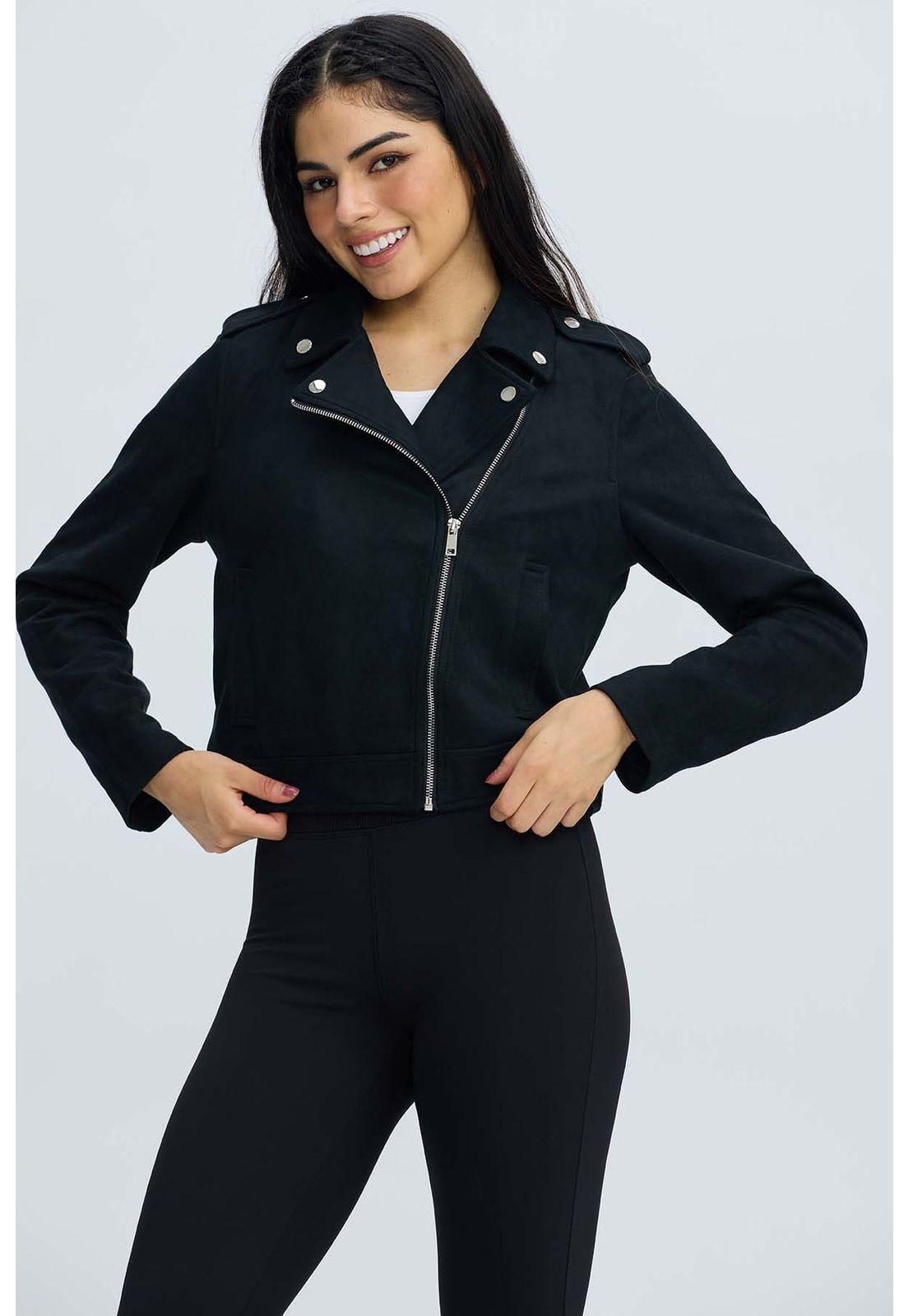 Chaqueta Mujer Biker Negro - lll-0