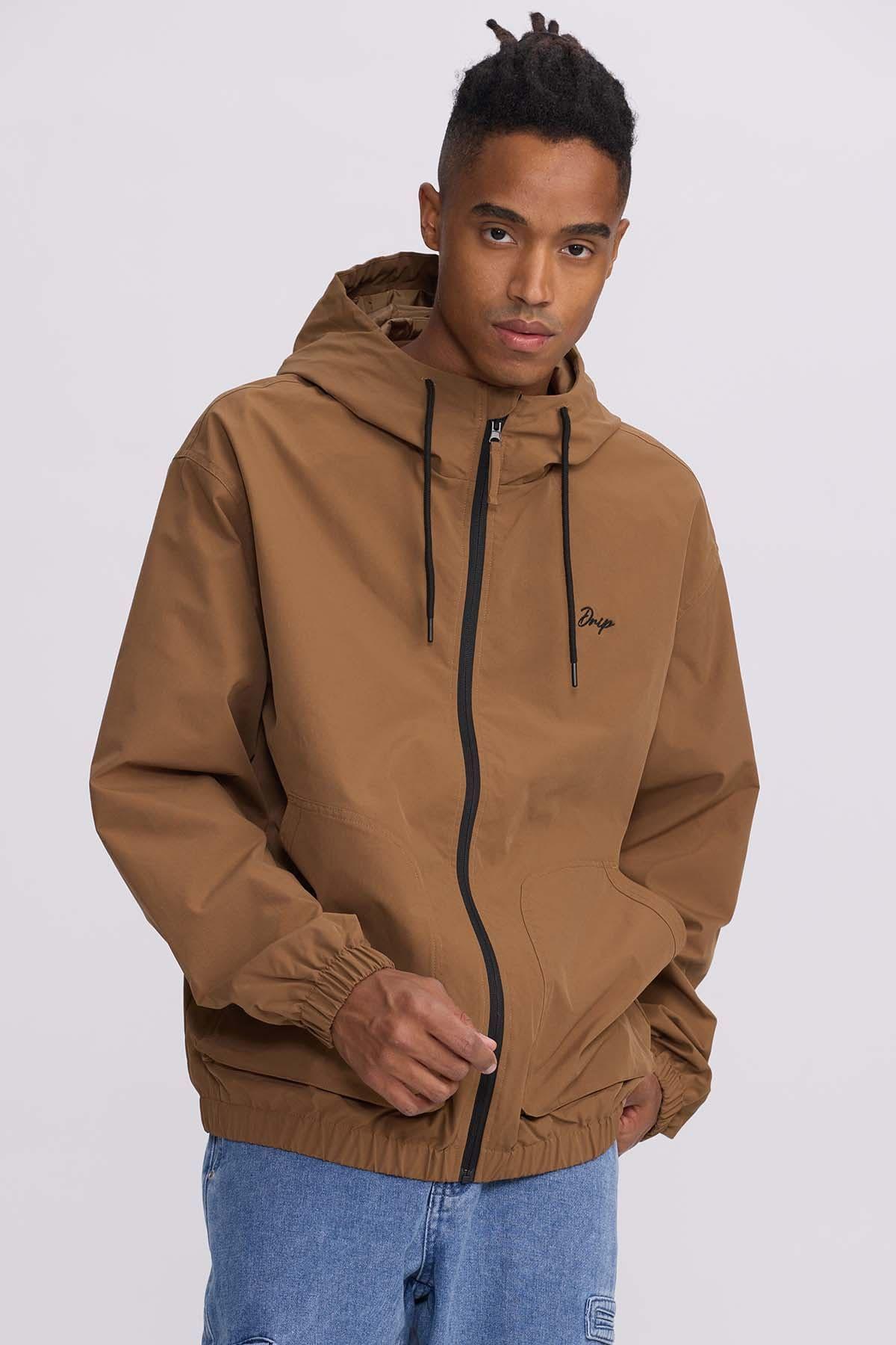 Chaqueta Hombre Cortaviento Camel II-1
