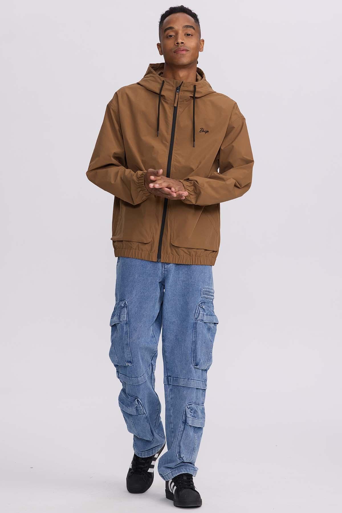 Chaqueta Hombre Cortaviento Camel II-3