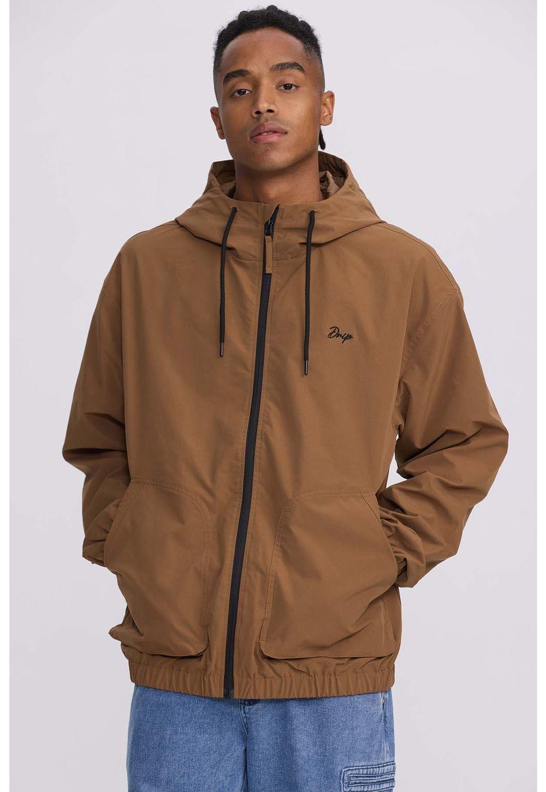 Chaqueta Hombre Cortaviento Camel-0
