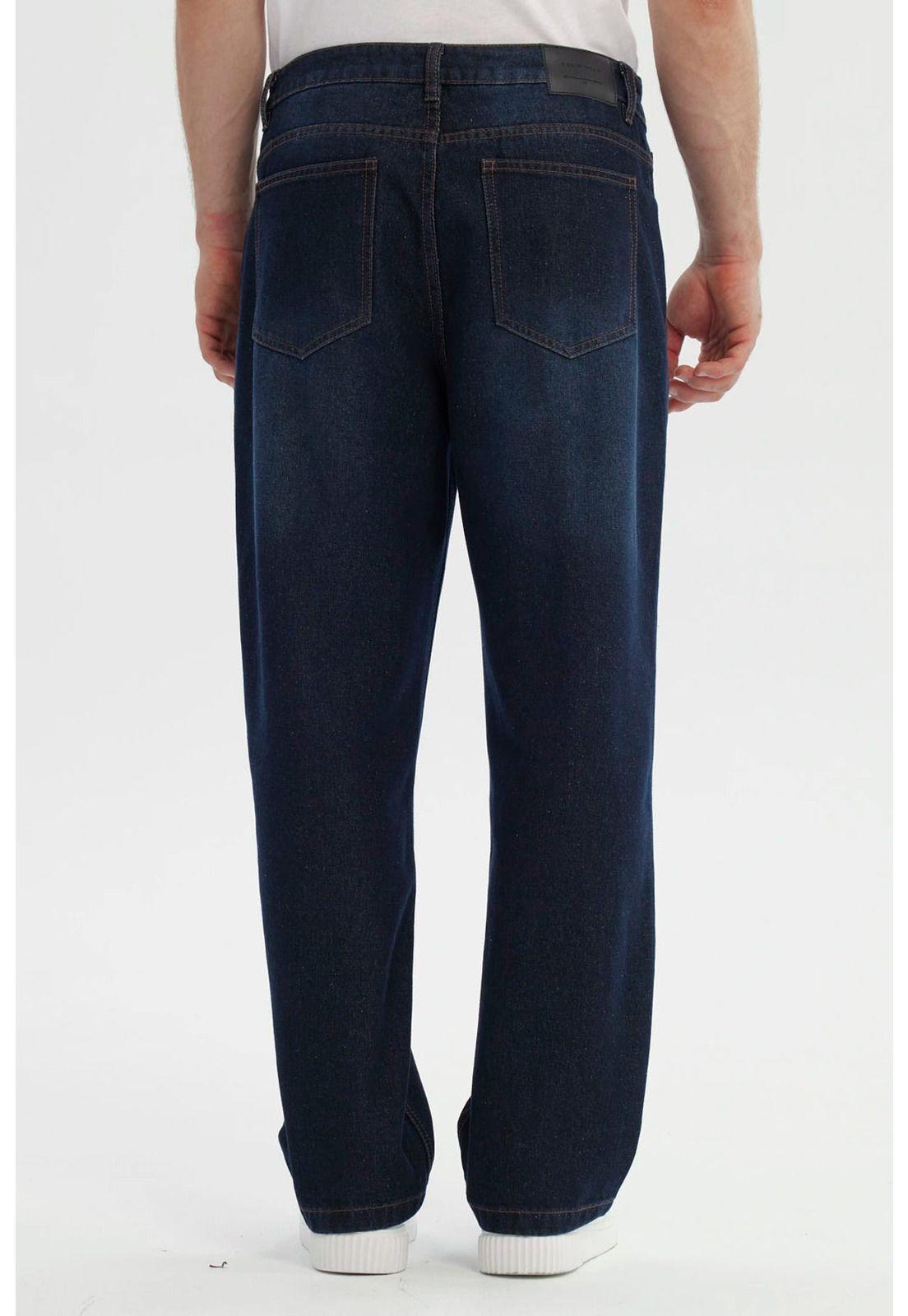 Jeans Hombre Straight Azul Oscuro - ll-2