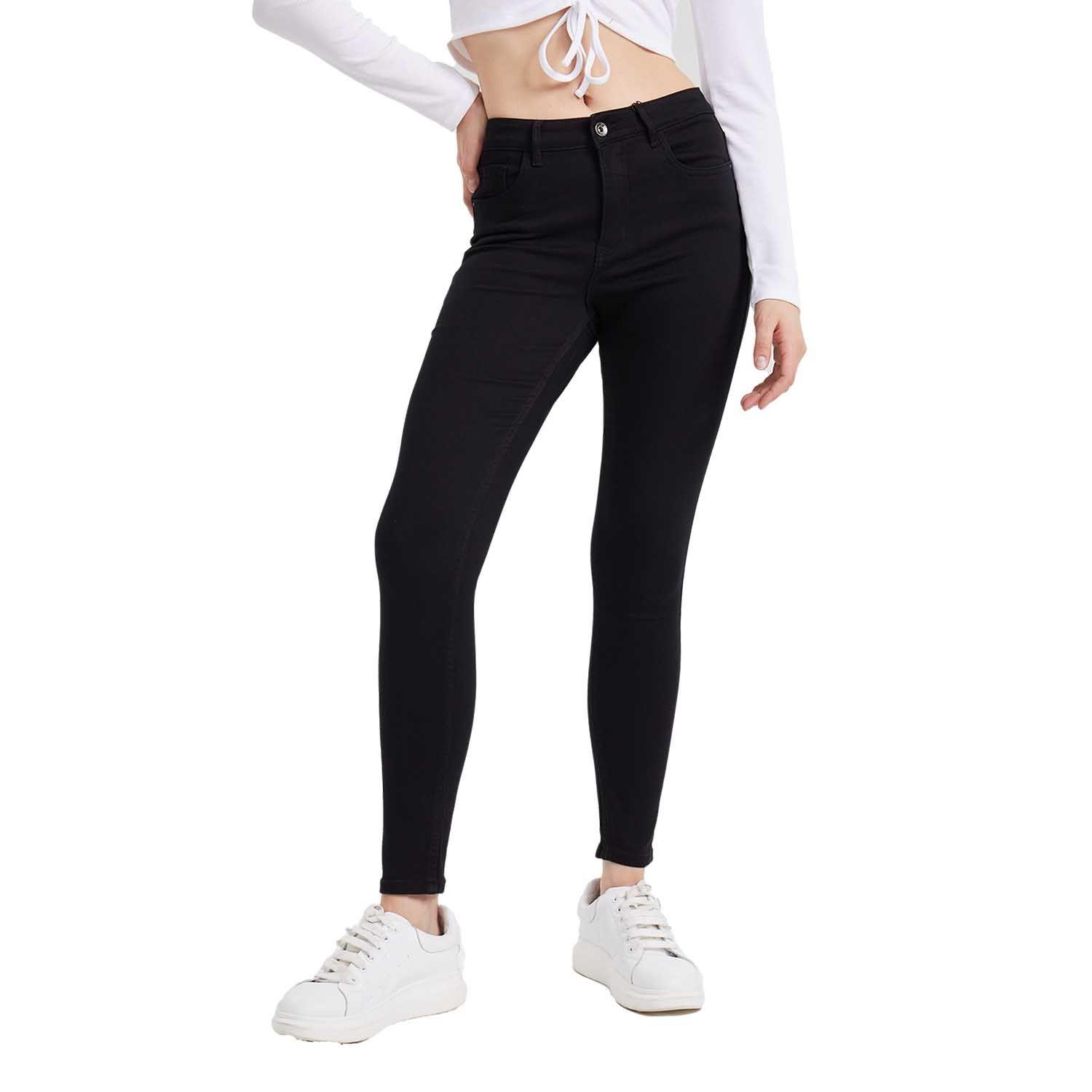Jeans Mujer Super Skinny Emilia Negro Fashion´s Park-0