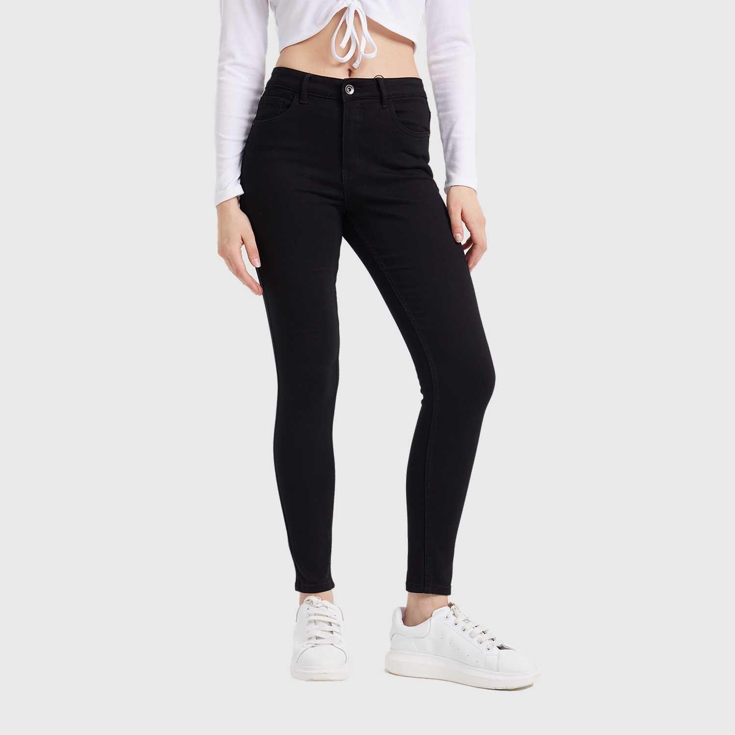 Jeans Mujer Super Skinny Emilia Negro Fashion´s Park-1