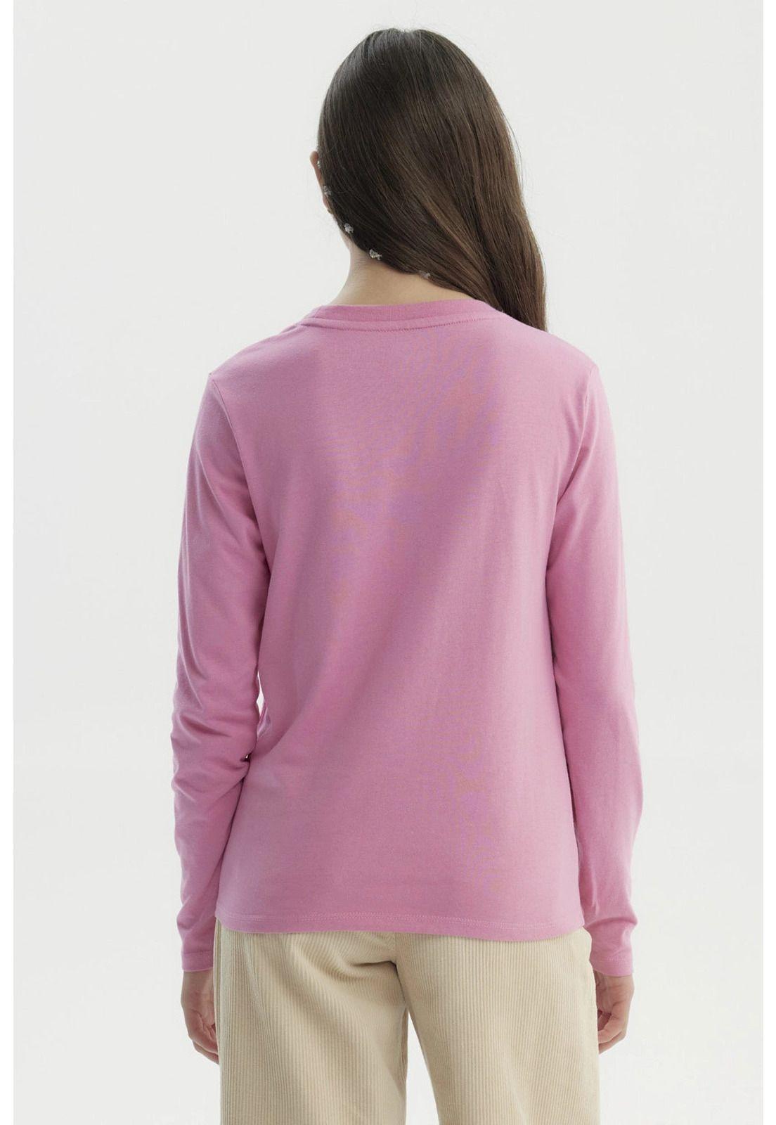 Polera Niña Básica Teen Rosado - ll-2