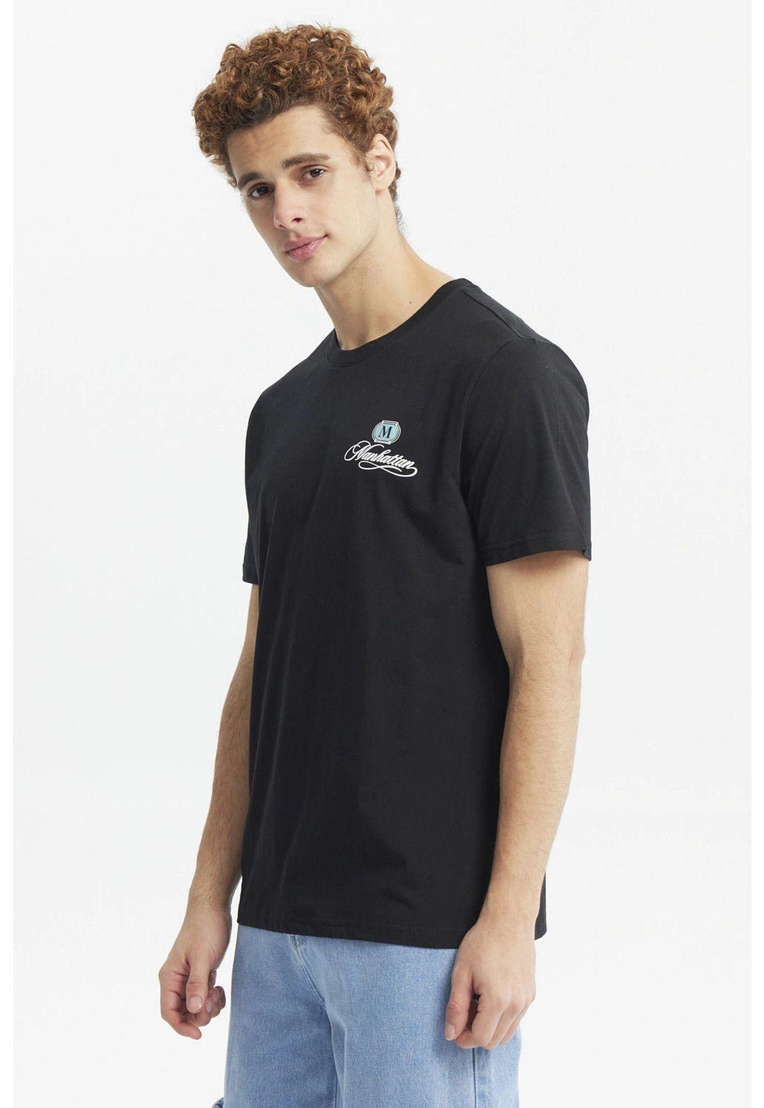 Polera Hombre Slim Negro - lV-1