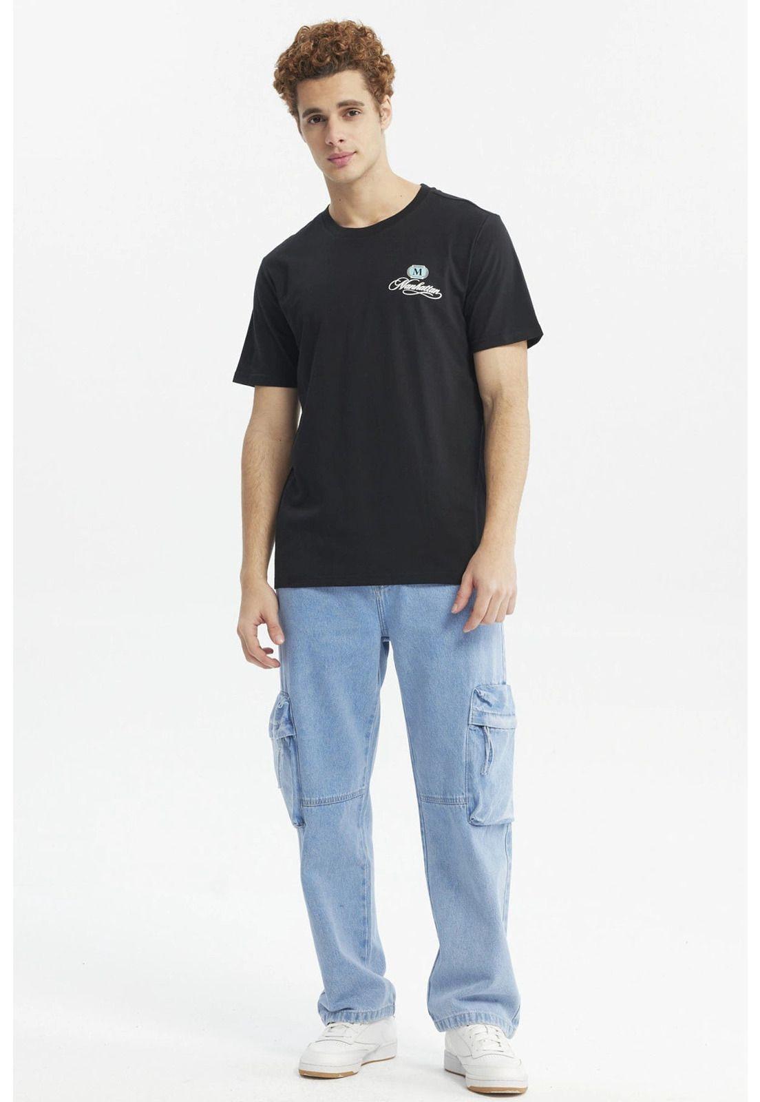 Polera Hombre Slim Negro - lV-3