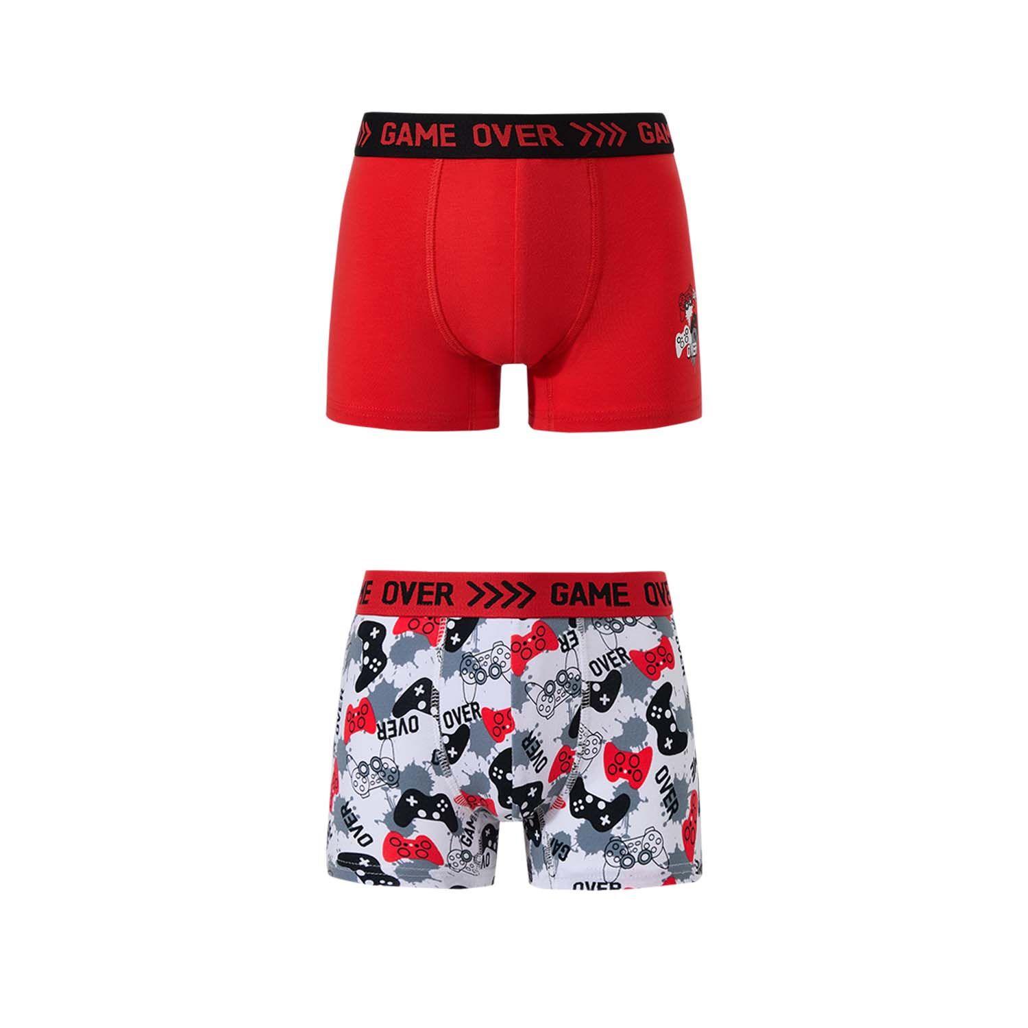 Boxer Niño Bipack Full Rapport Rojo I Fashion's Park-0