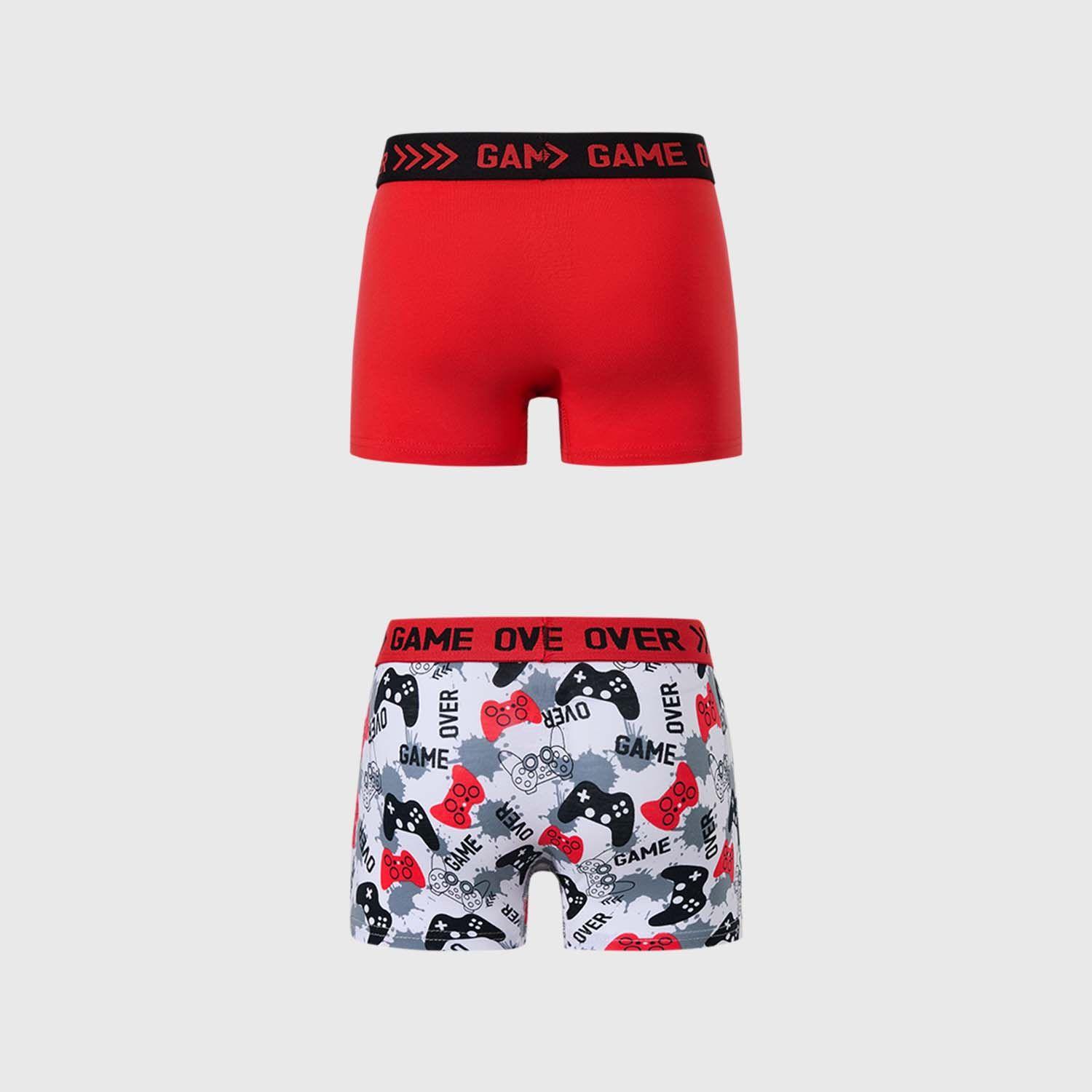 Boxer Niño Bipack Full Rapport Rojo I Fashion's Park-1