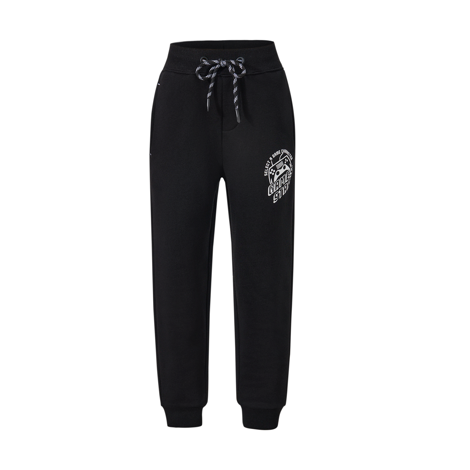 Pantalón Buzo Niño Jogger Print Negro III Fashion's Park-0
