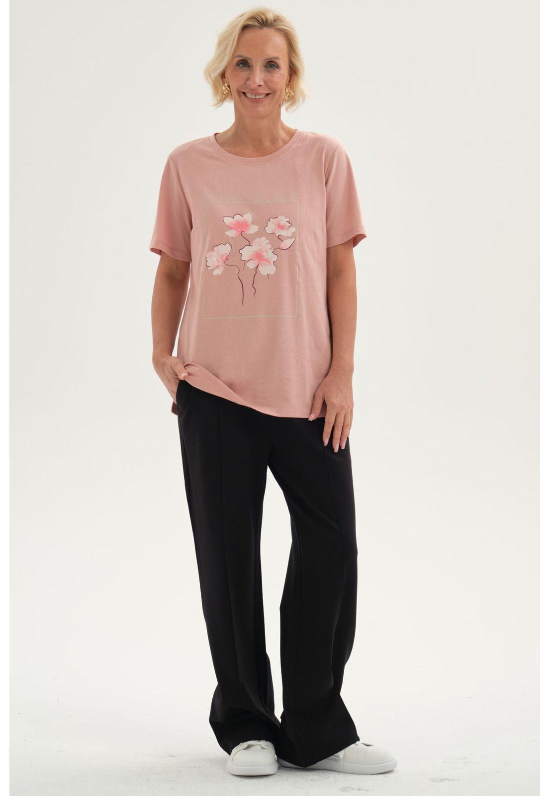 Pantalón Mujer Calce Recto Corte Delantero Negro-3