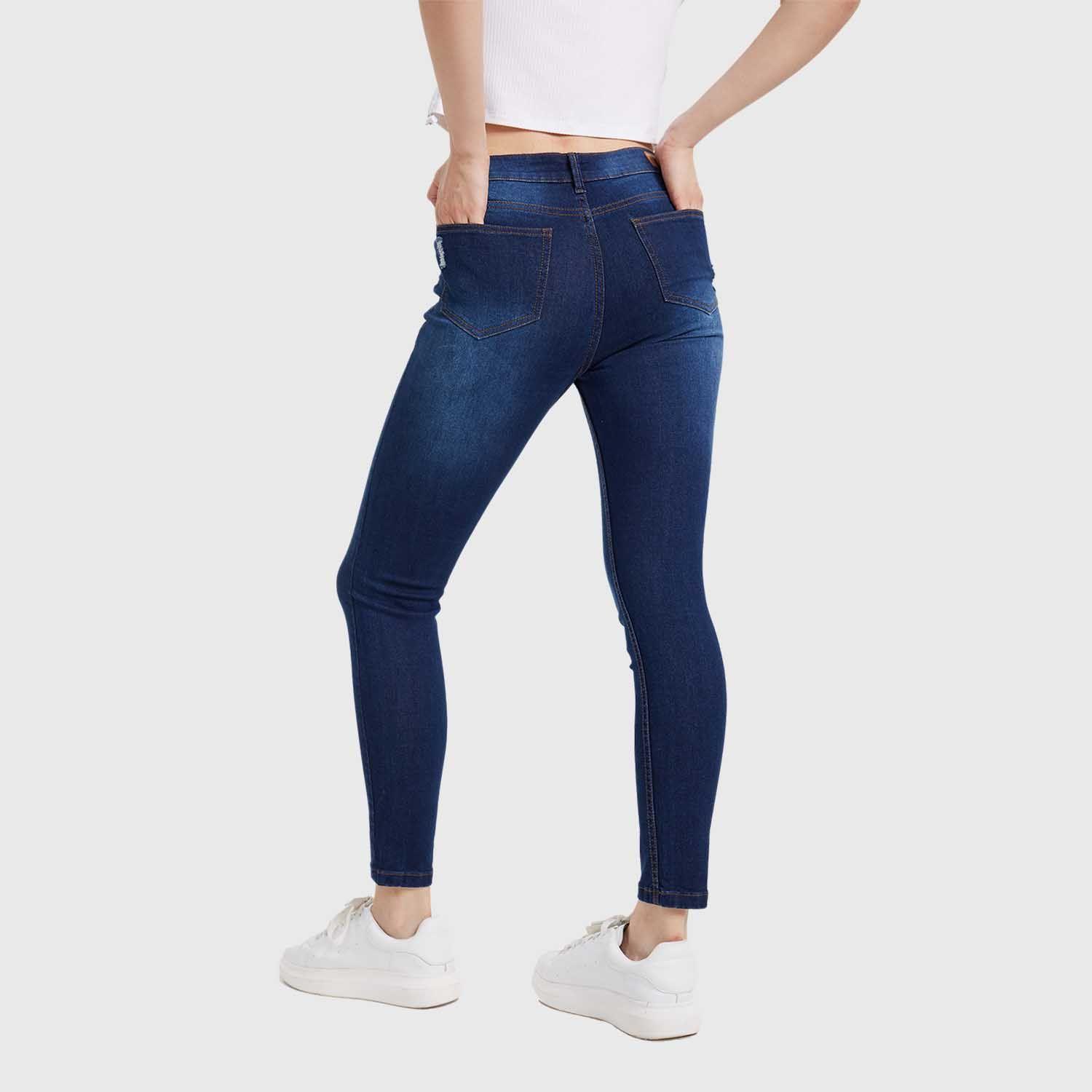 Jeans Mujer Super Skinny Lia Azul Oscuro-2
