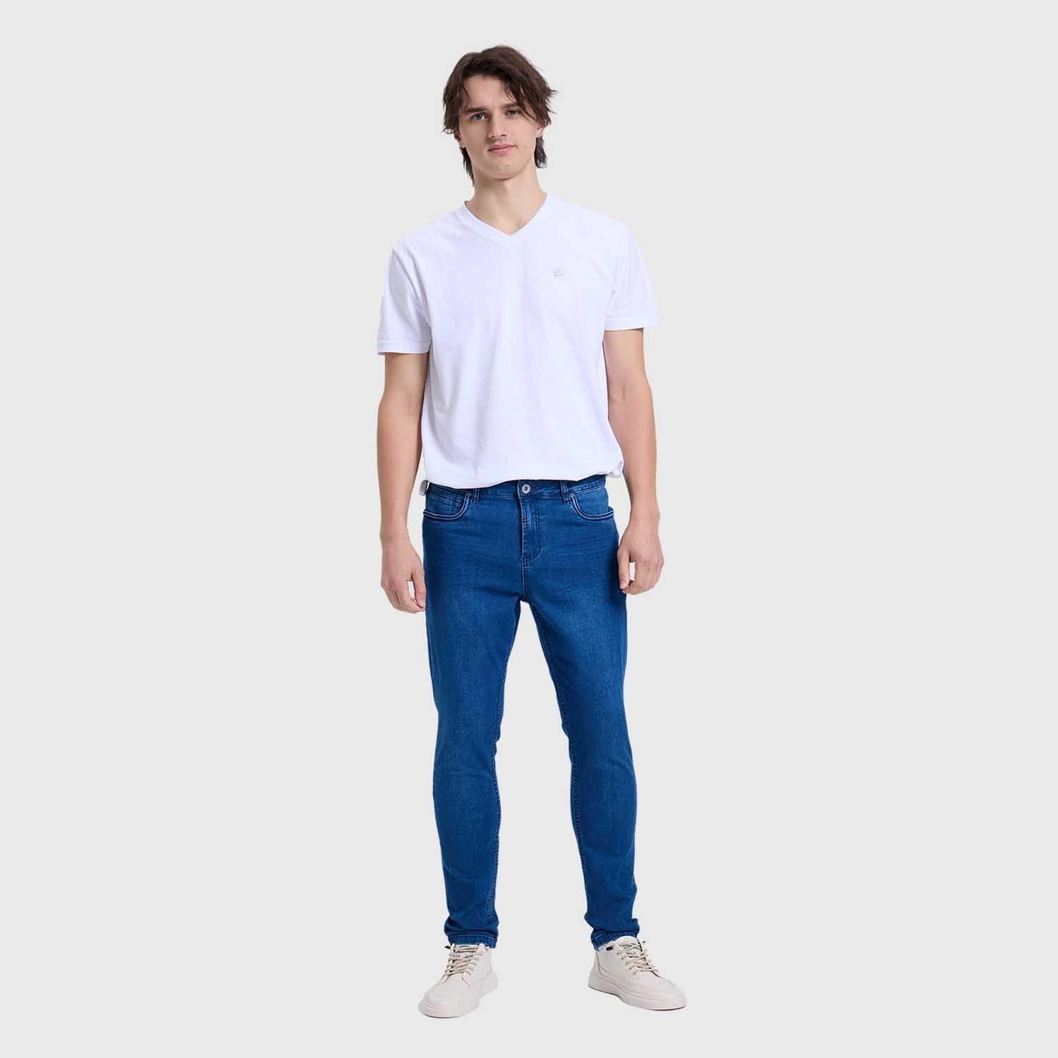 Jeans Hombre Skinny 101 Azul Oscuro Fashion's Park-3