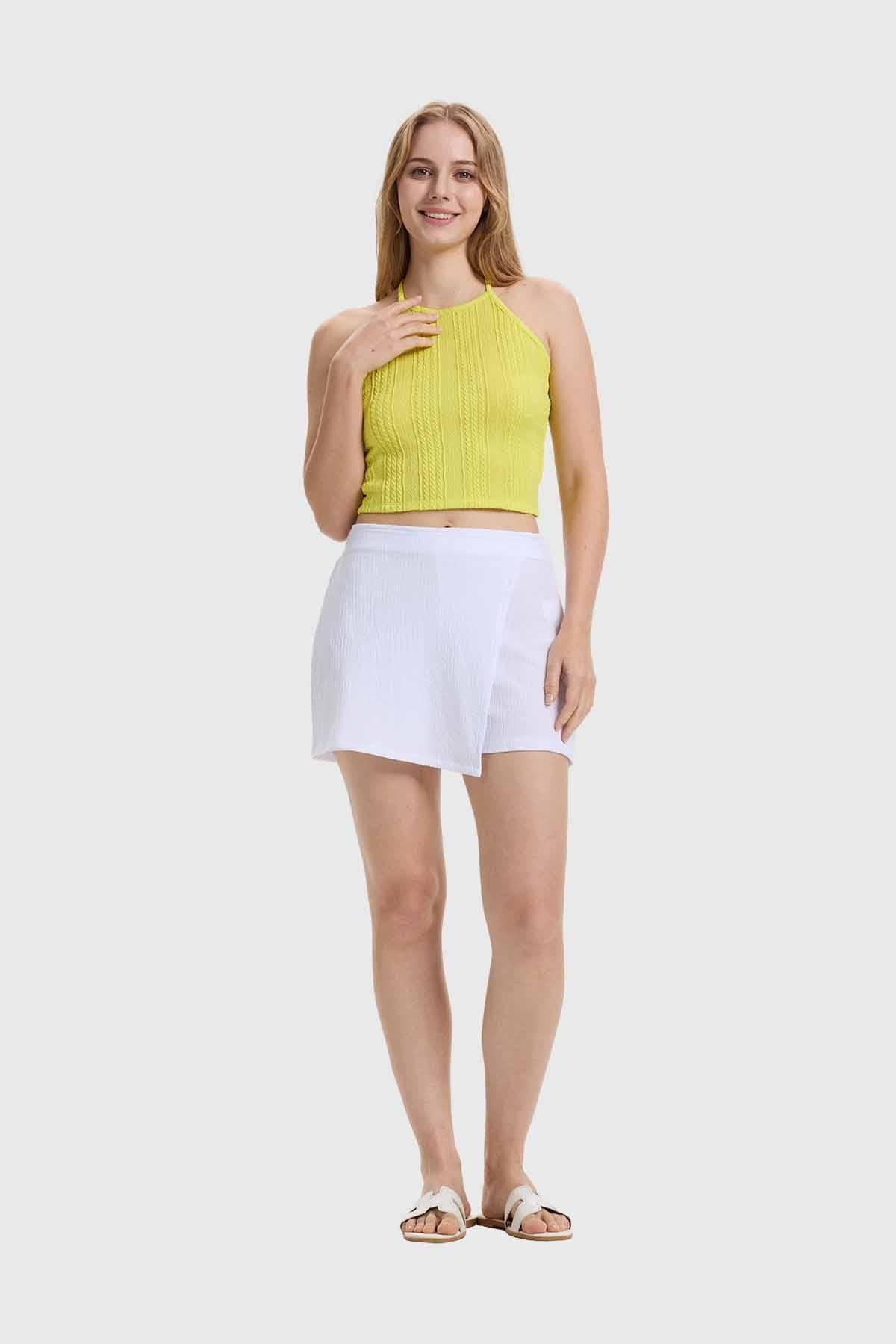 Polera Mujer Tiras Cuello Verde-3