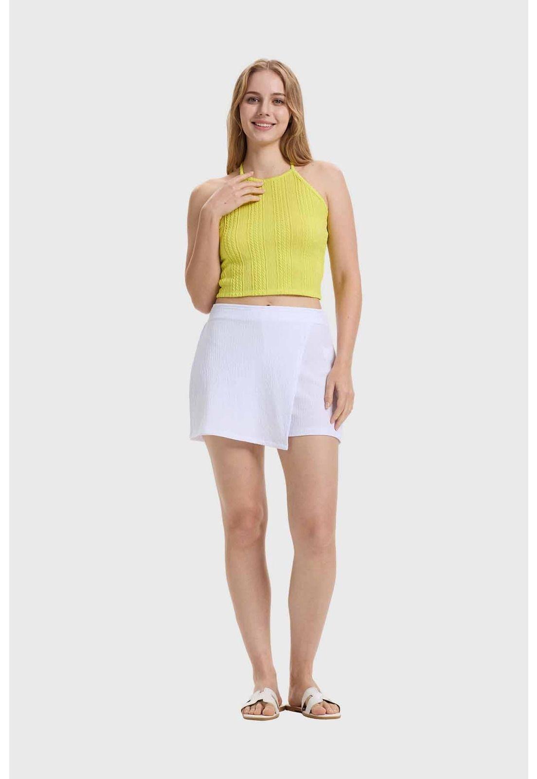 Polera Mujer Tiras Cuello Verde-3