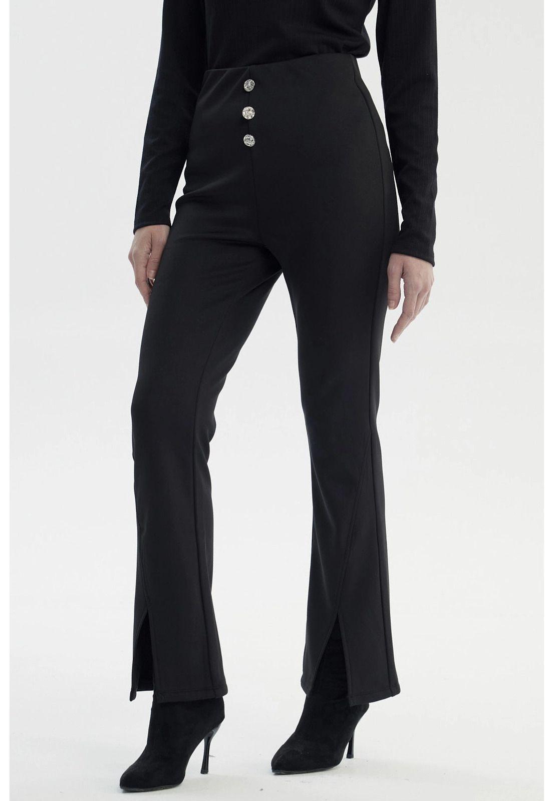 Calza Mujer Slim Negro-1