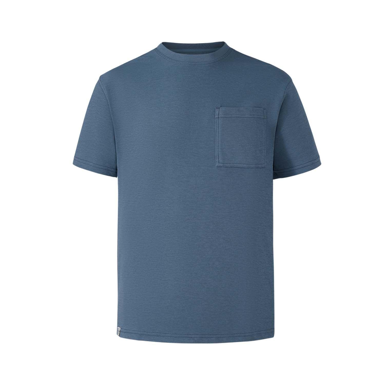 Polera Niño Básica Lisa Azul Piedra Fashion's Park-0