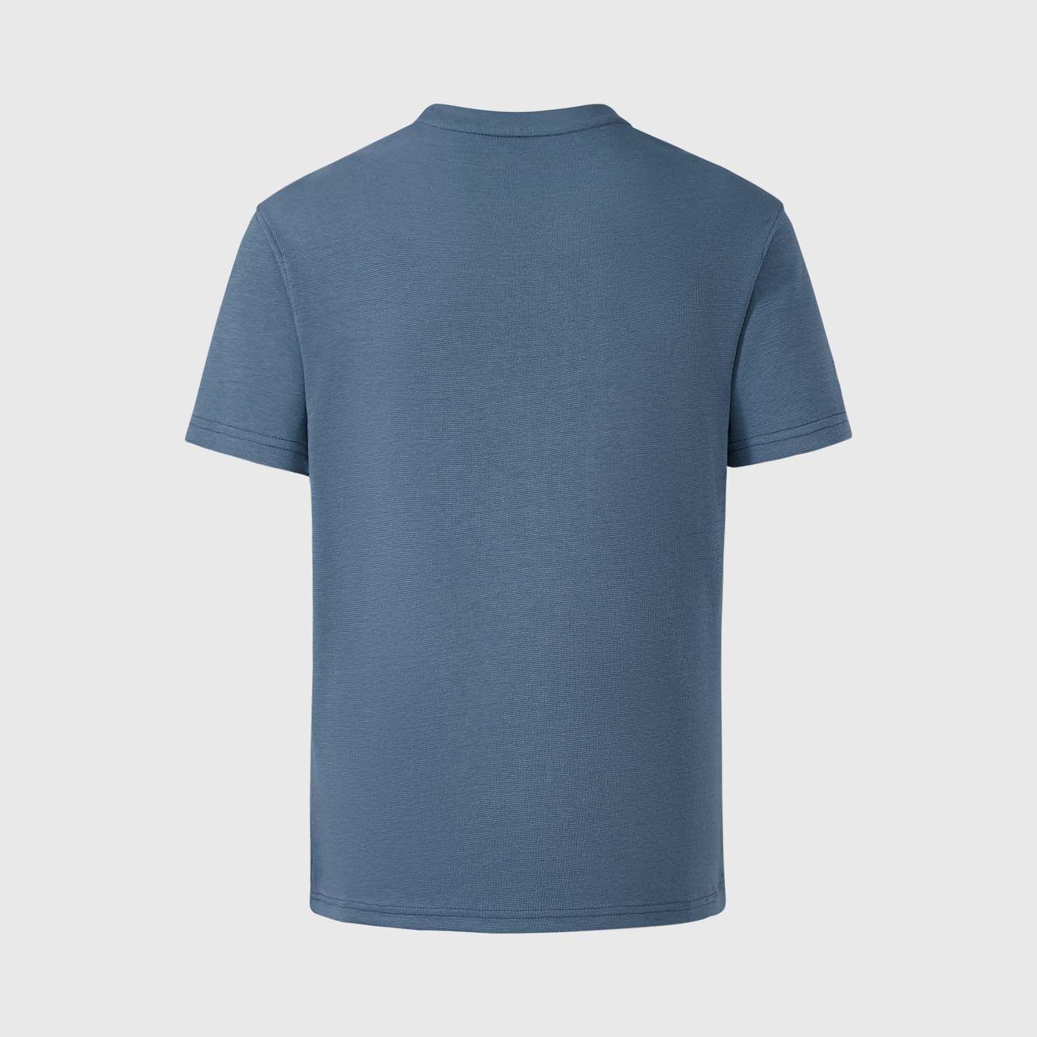 Polera Niño Básica Lisa Azul Piedra Fashion's Park-1