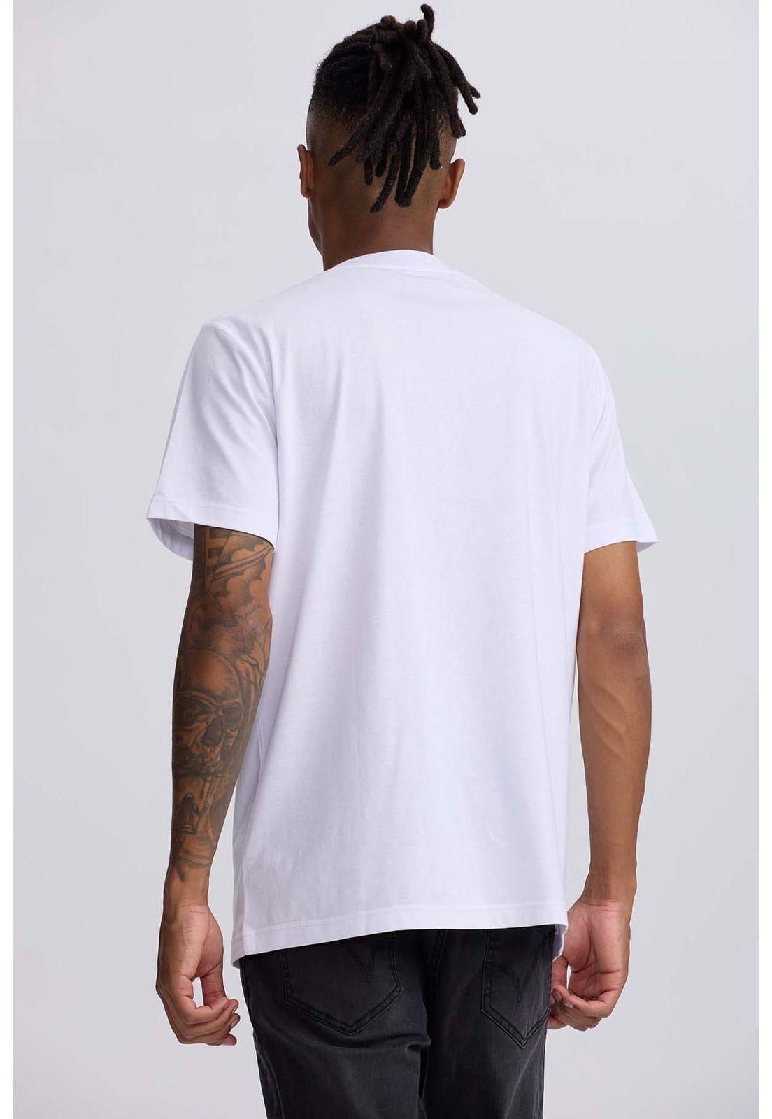 Polera Hombre Bolsillo Contraste Blanco-2