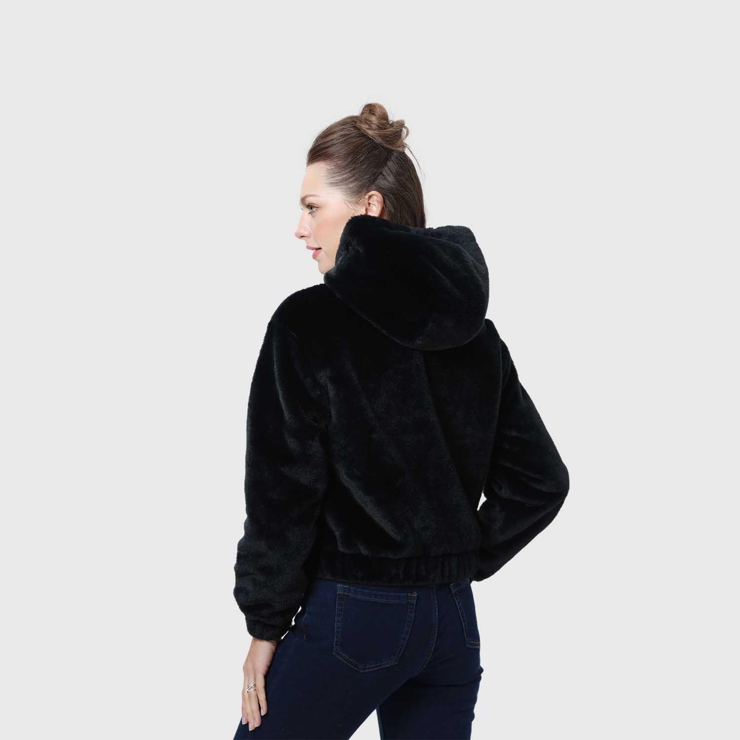 Chaqueta Mujer Polar Negro Fashion's Park-2